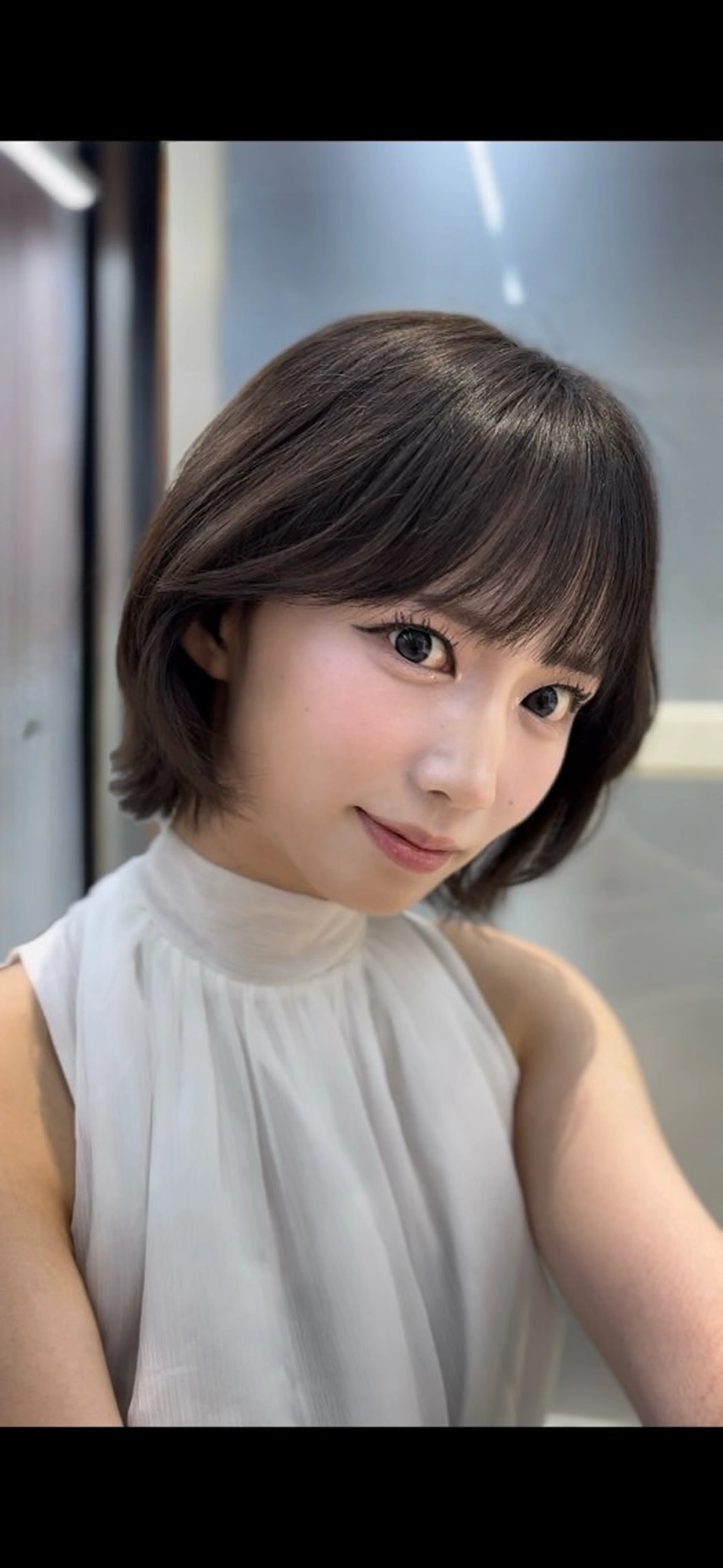 ショート ヘアカラー トリートメント 透明感カラー🌈 sena✨のヘアスタイル