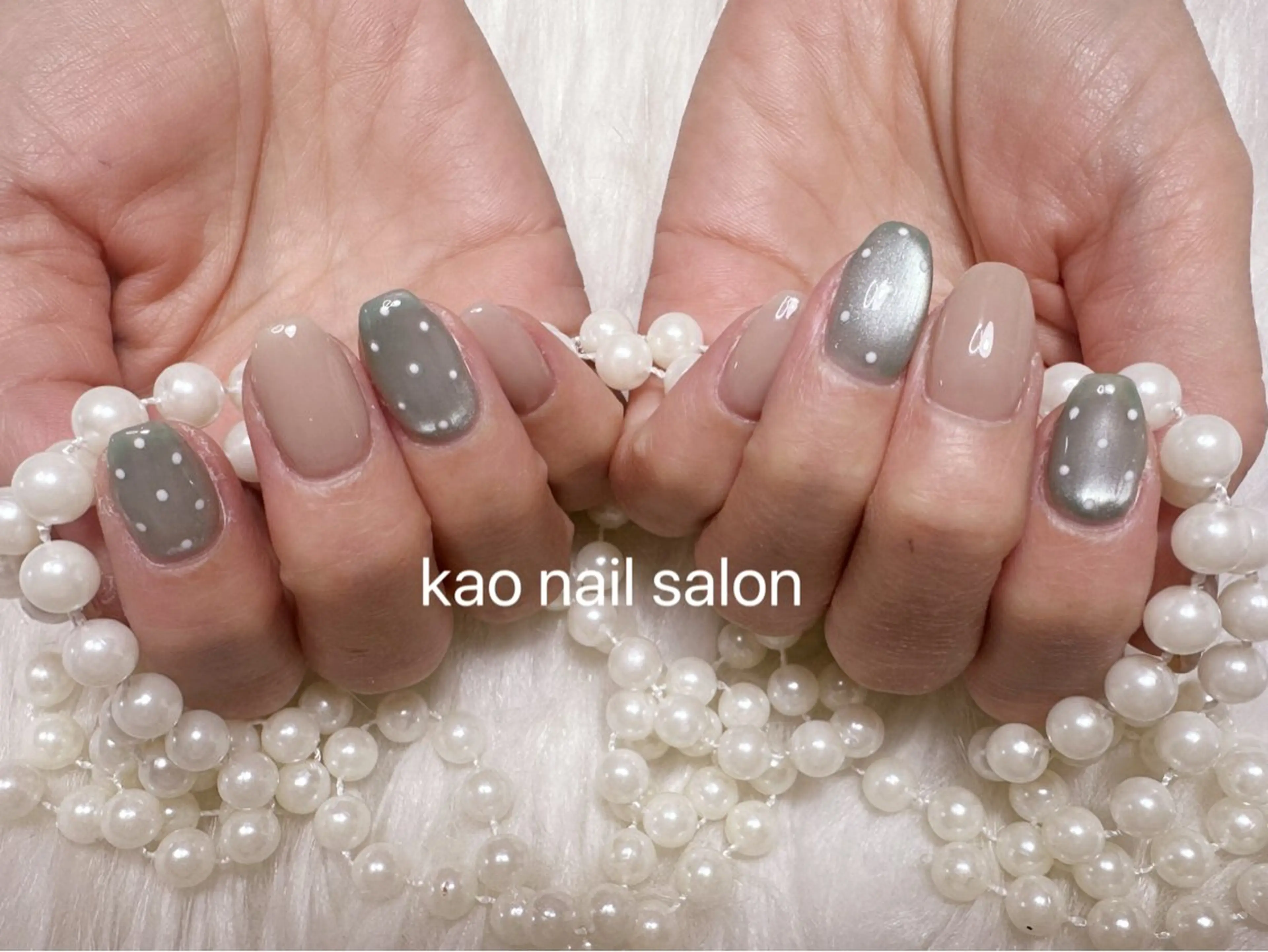 ネイル ハンドネイル kao nail マグネット/長さだしのネイルデザイン