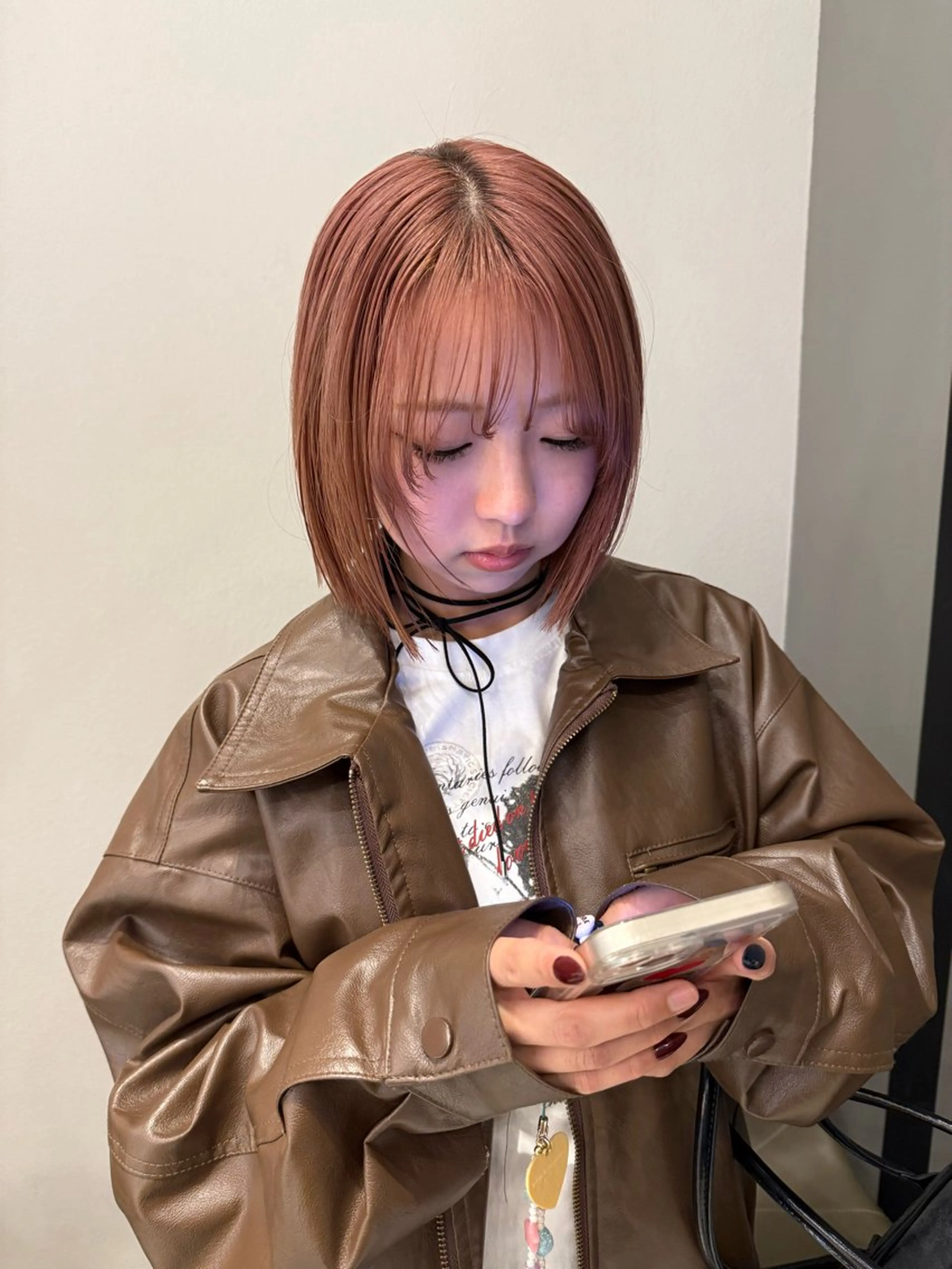 ミディアム カラー ヘアカラー トリートメント ブリーチ/アレンジ 天満/chihiroのヘアスタイル