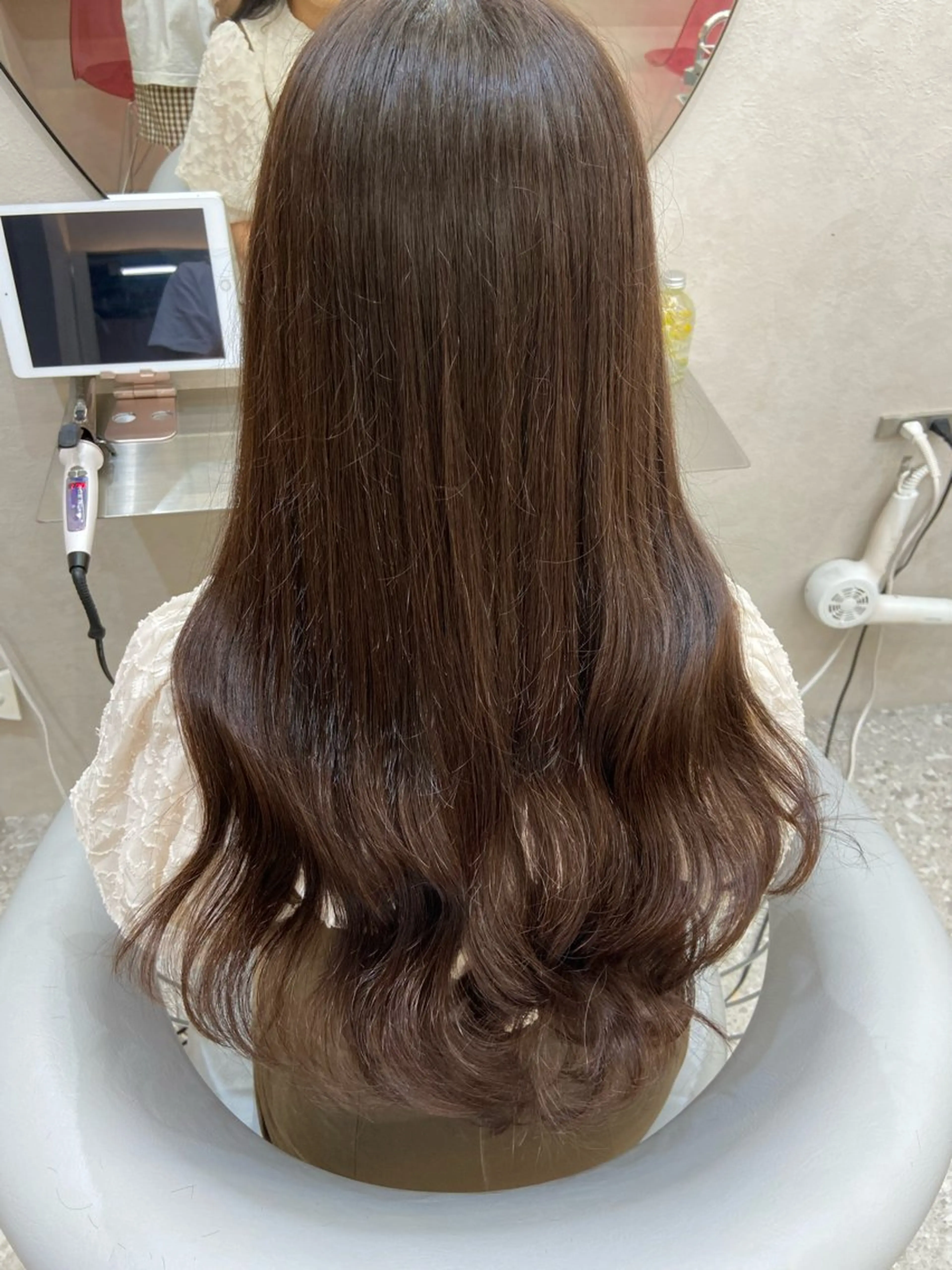 ロング シールエクステ エクステ 韓国風ヘア カット エクステ 新宿/韓国ヘア 中明度カラー/かやのヘアスタイル