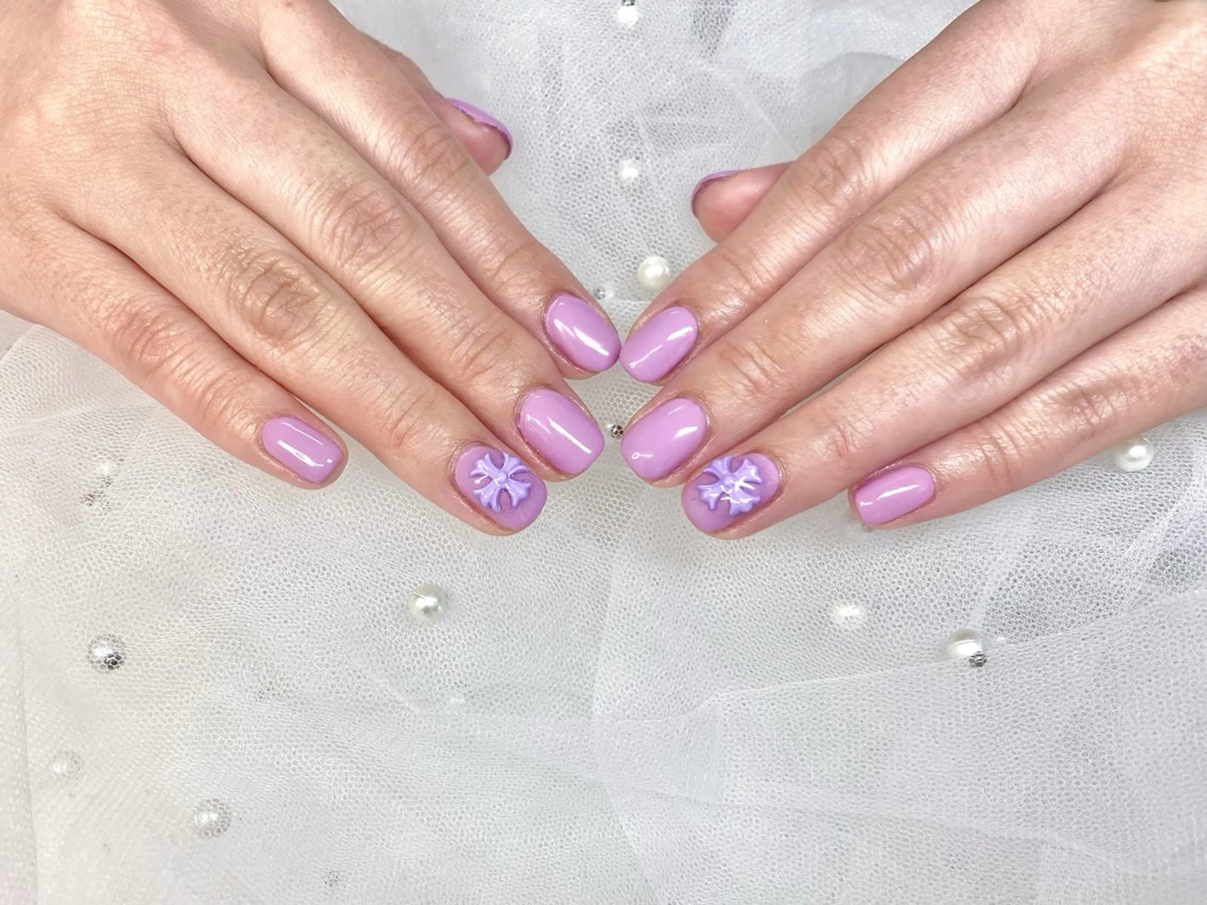 ネイル ワンカラーネイル パステルネイル ハンドネイル ハンドケア Epokku ネイルサロンのネイルデザイン