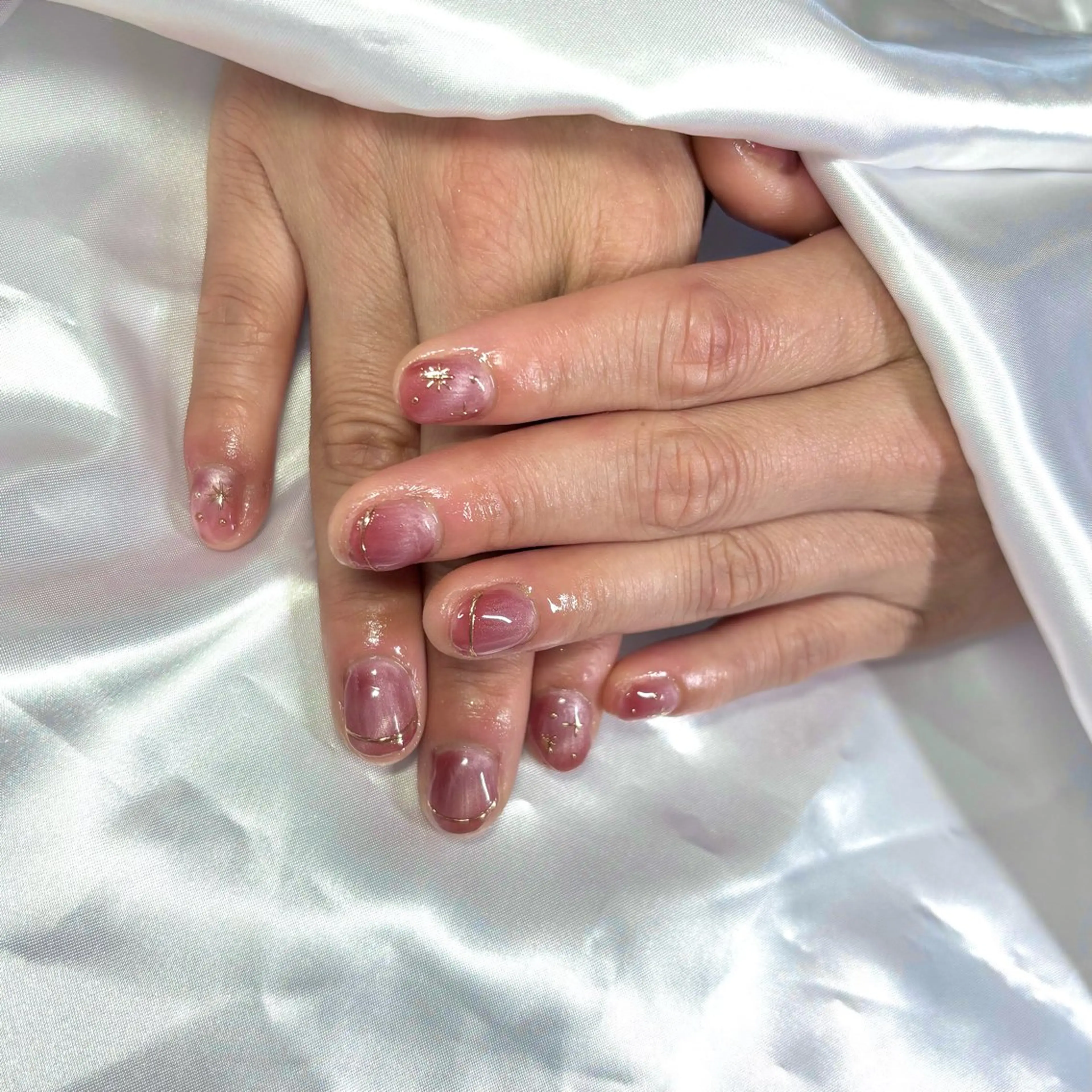 ネイル アートネイル ミラーネイル 山田 麻樹のネイルデザイン