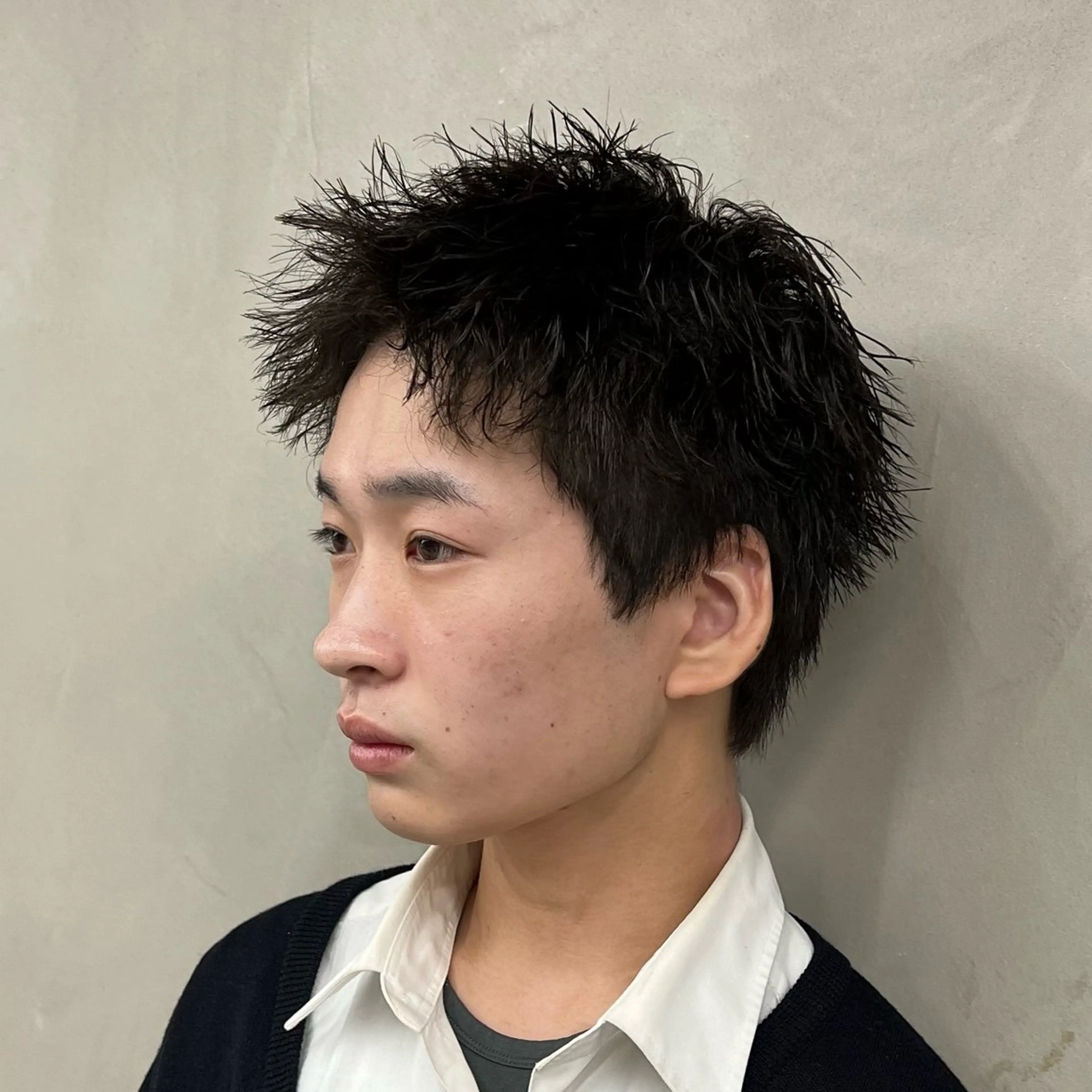 ショート パーマ メンズ カット パーマ メンズパーマ/波巻き 新潟/万代/夏芽🎀のヘアスタイル