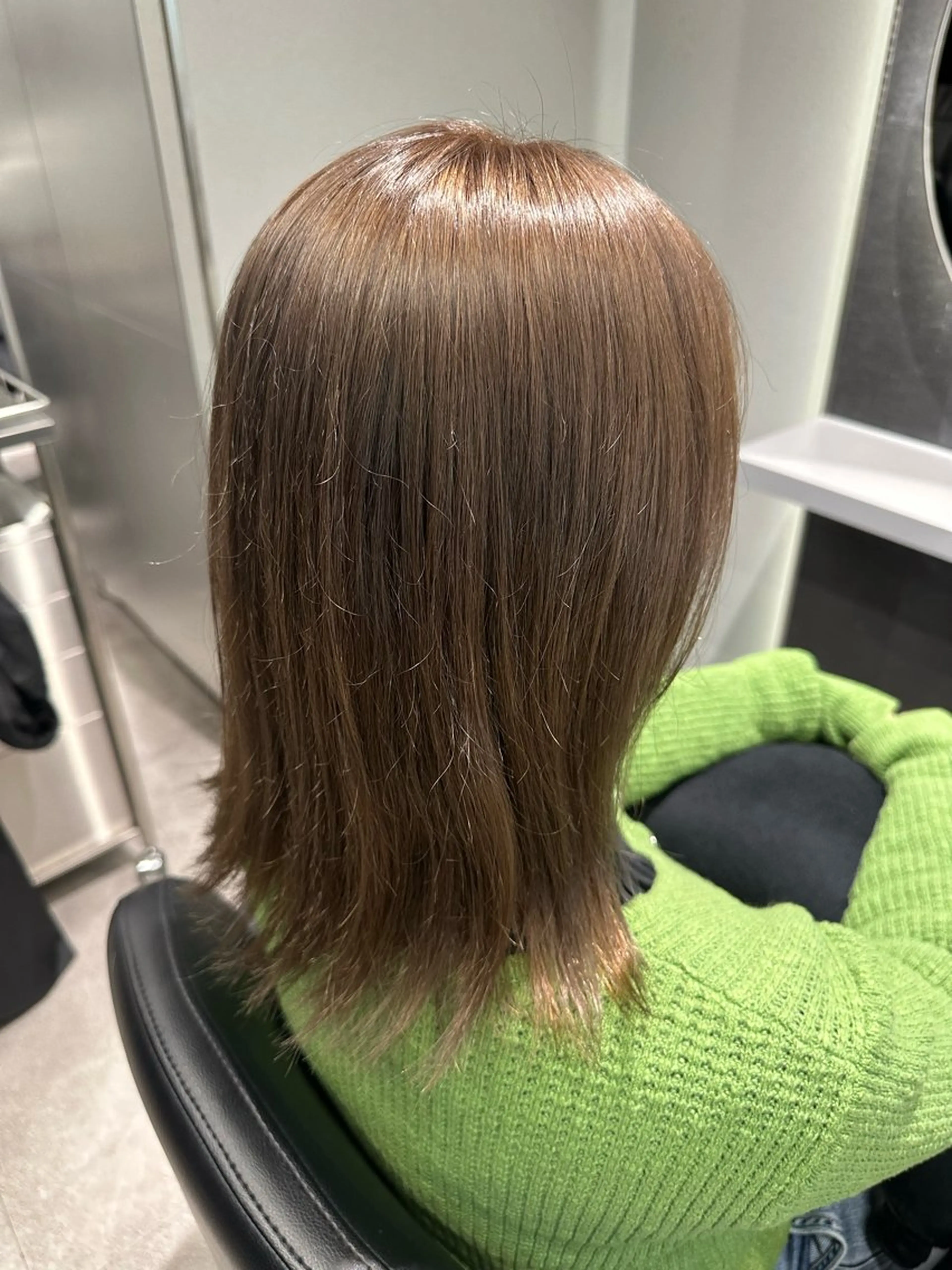 セミロング カラー 韓国ヘア🎀艶髪 RISAのヘアスタイル