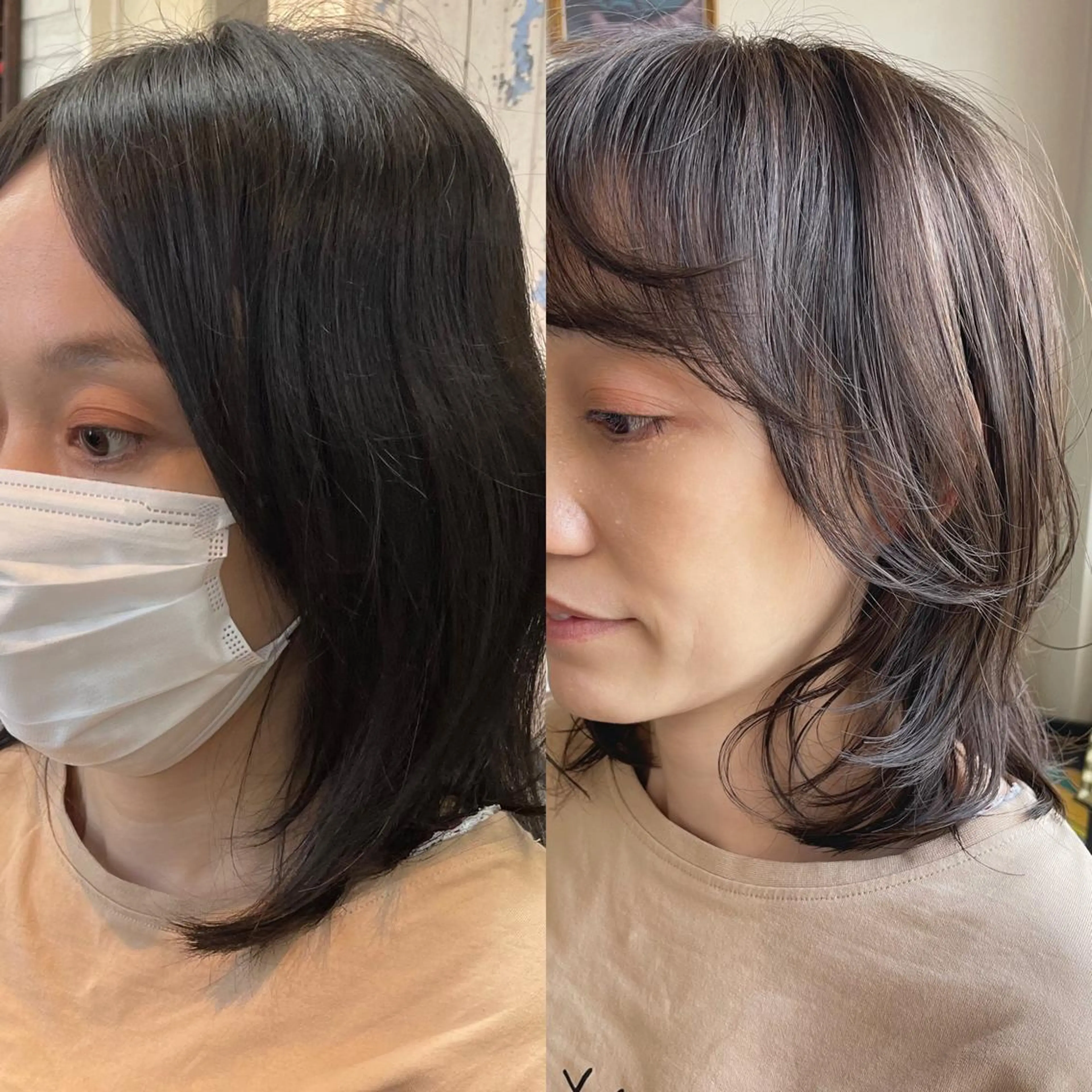 セミロング FRAME所属・FRAME/髪を育 てる/大人デザインのヘアスタイル