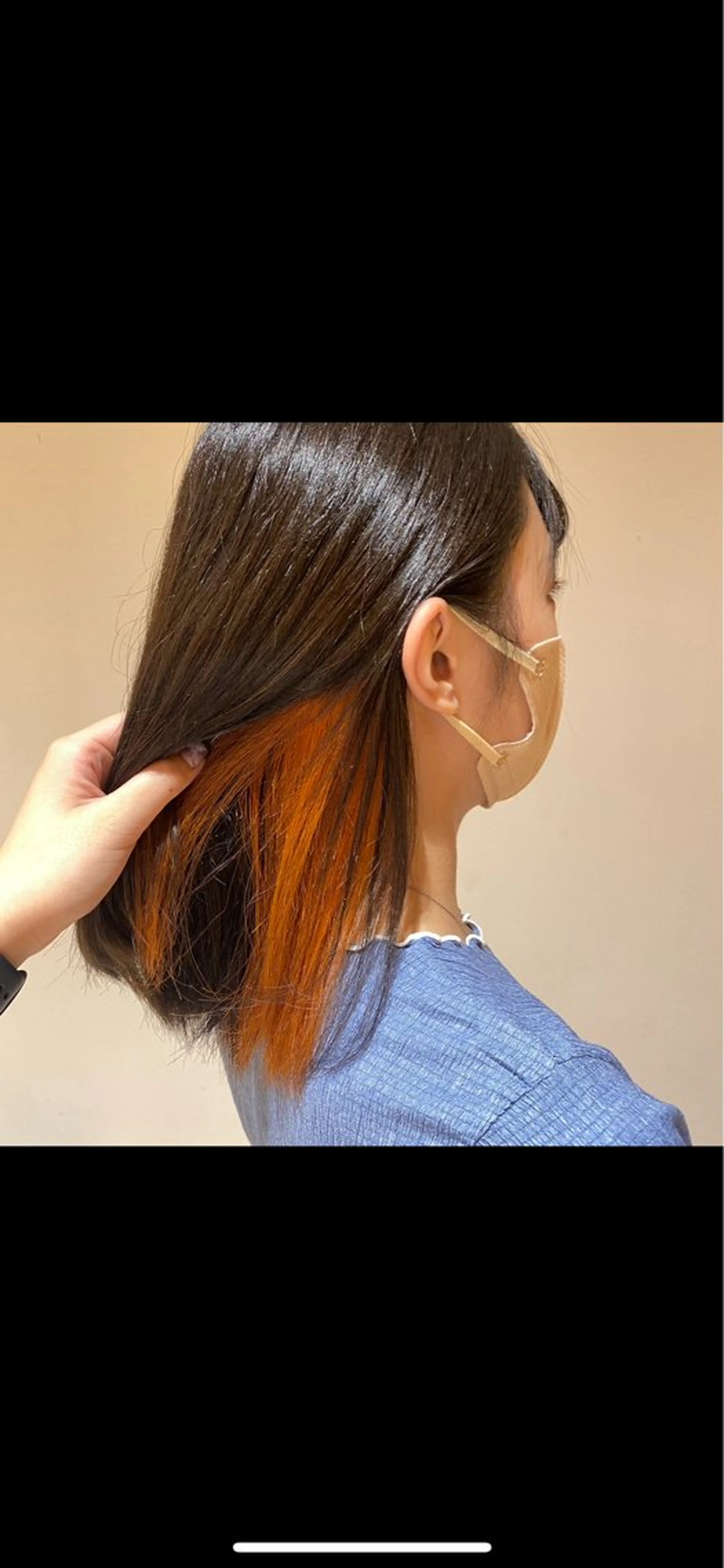 ミディアム カラー インナーカラー ヘアカラー 🥀寒色女神 山口玲奈🥀のヘアスタイル