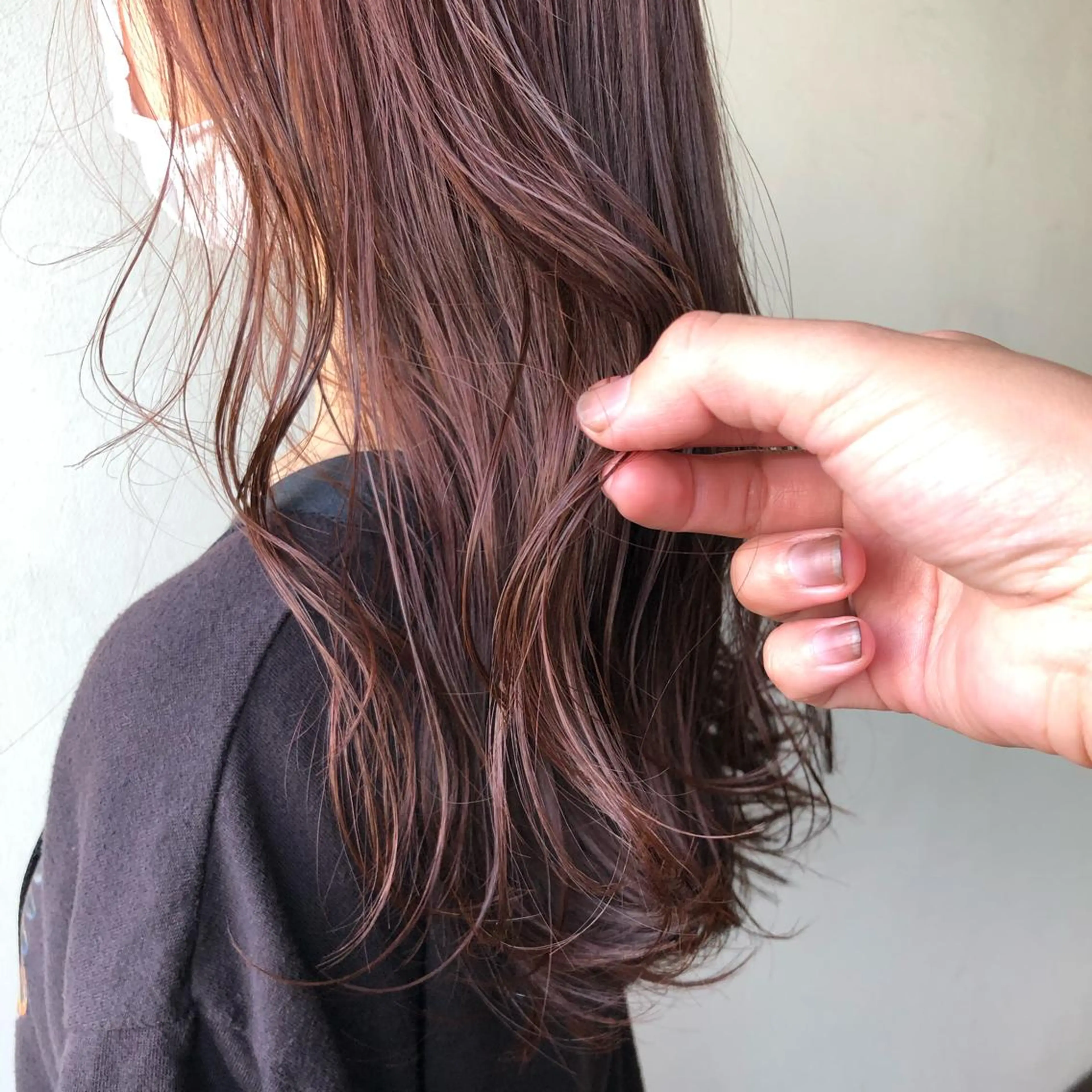 セミロング ヘアカラー トリートメント 🌻韓国風ヘア🌻 ✨🌷ナナコ🌷のヘアスタイル