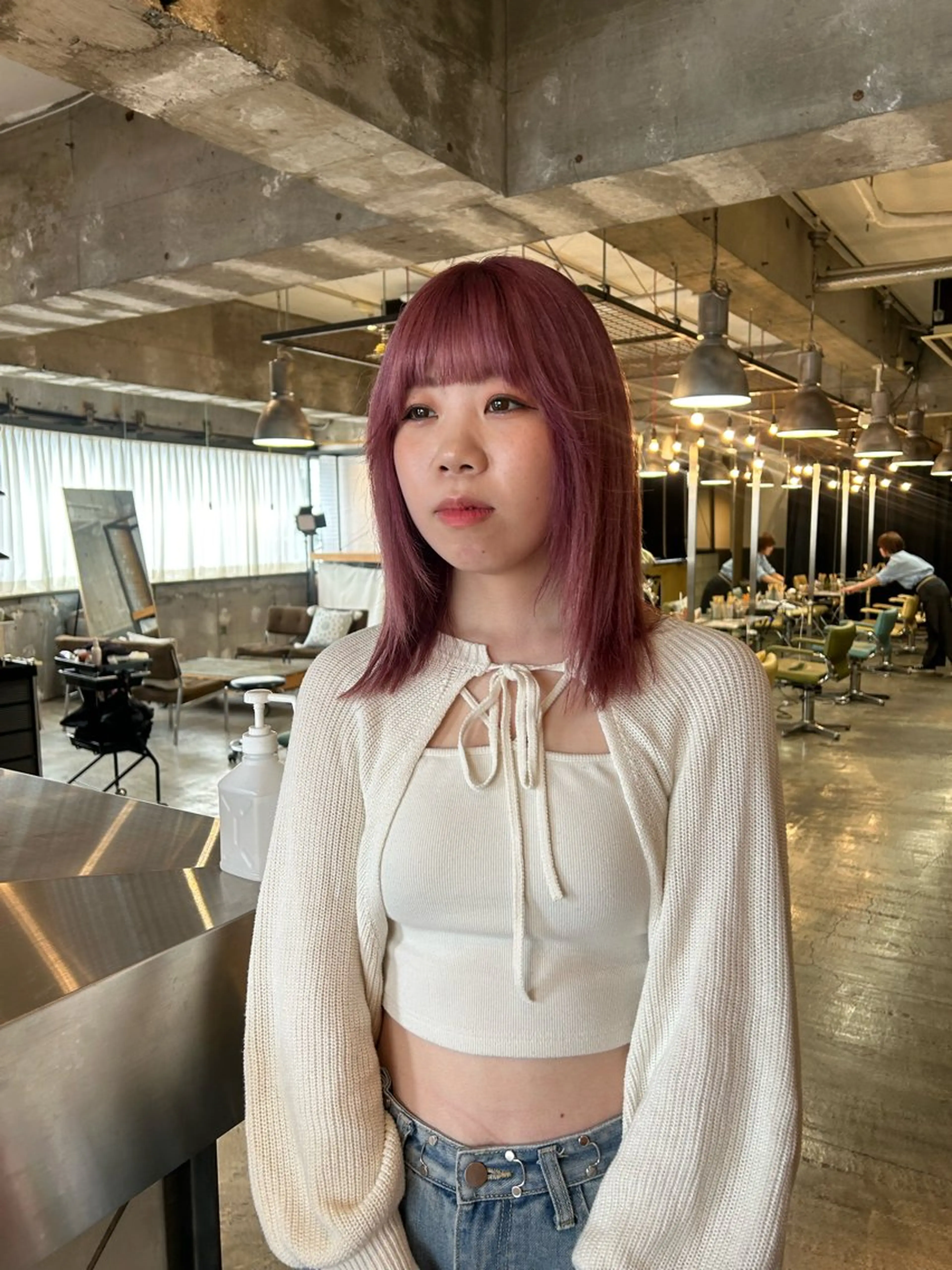 ミディアム カラー ピンクカラー ヘアカラー トリートメント ショートカット募集中 /NAGISAのヘアスタイル