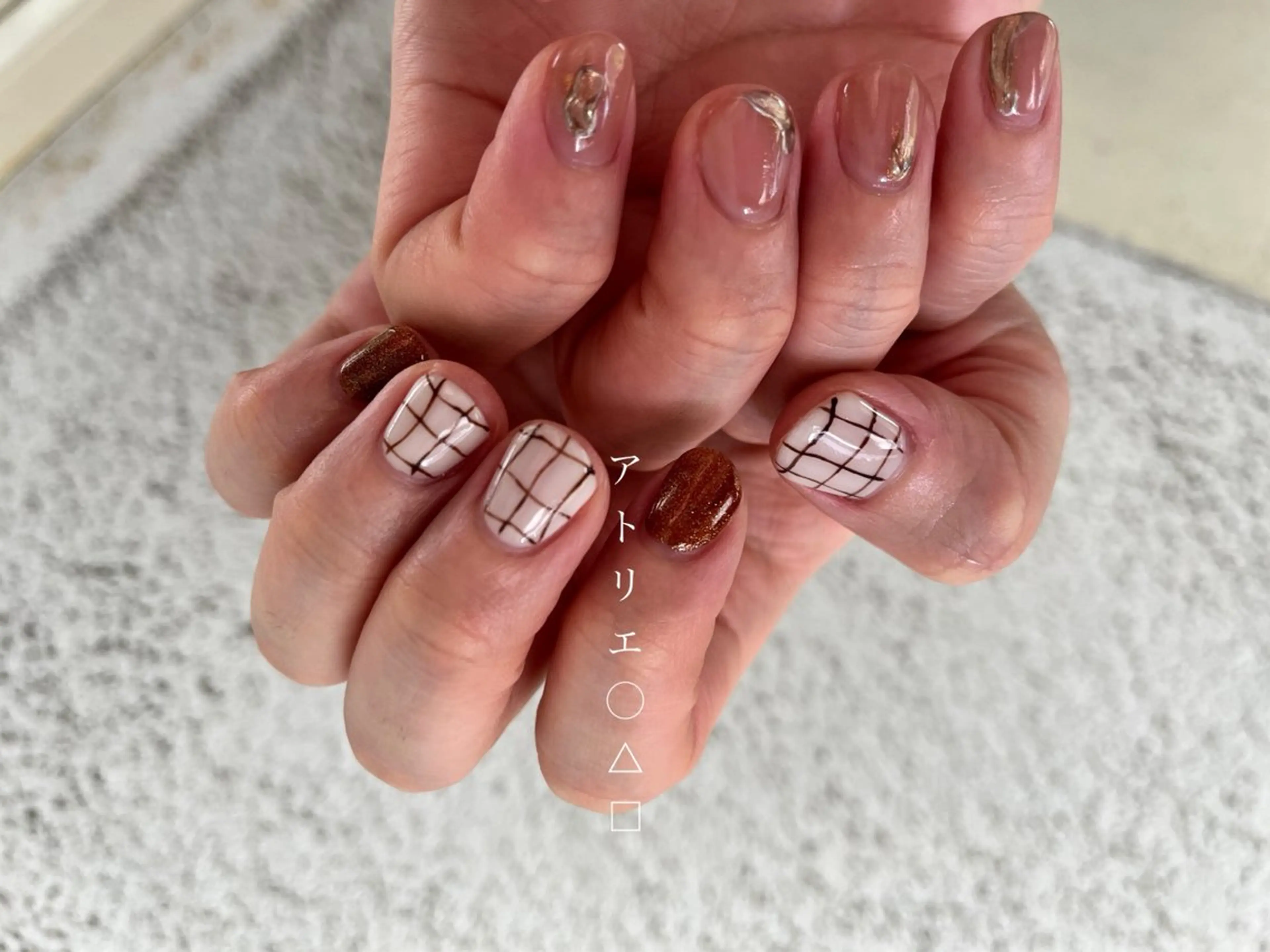 ネイル ハンドネイル アトリエ ○△□のネイルデザイン