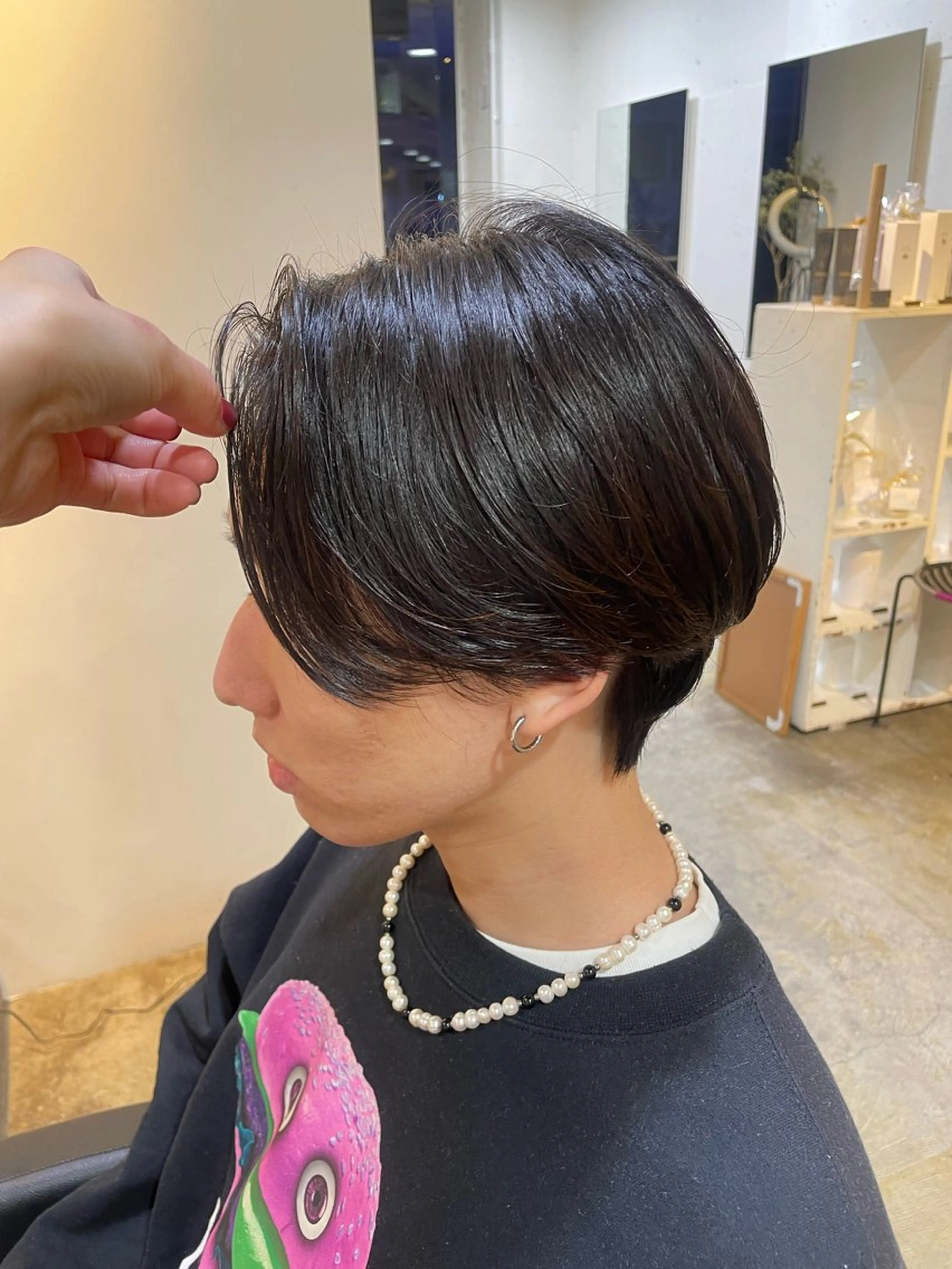 ショート カラー RIN／韓国ヘア レイヤーカットのヘアスタイル