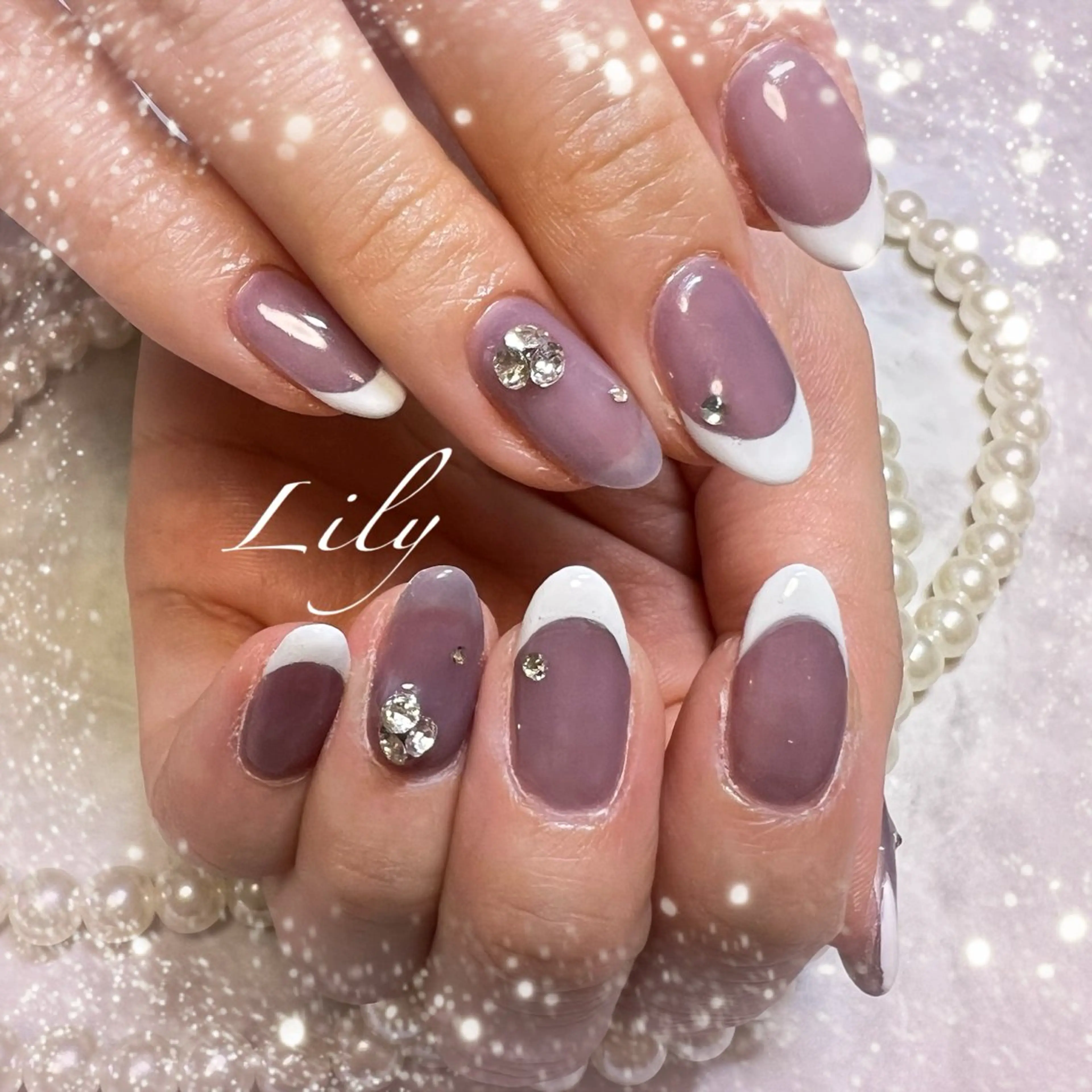 ネイル フレンチネイル ハンドネイル Nailsalon Lilyのネイルデザイン