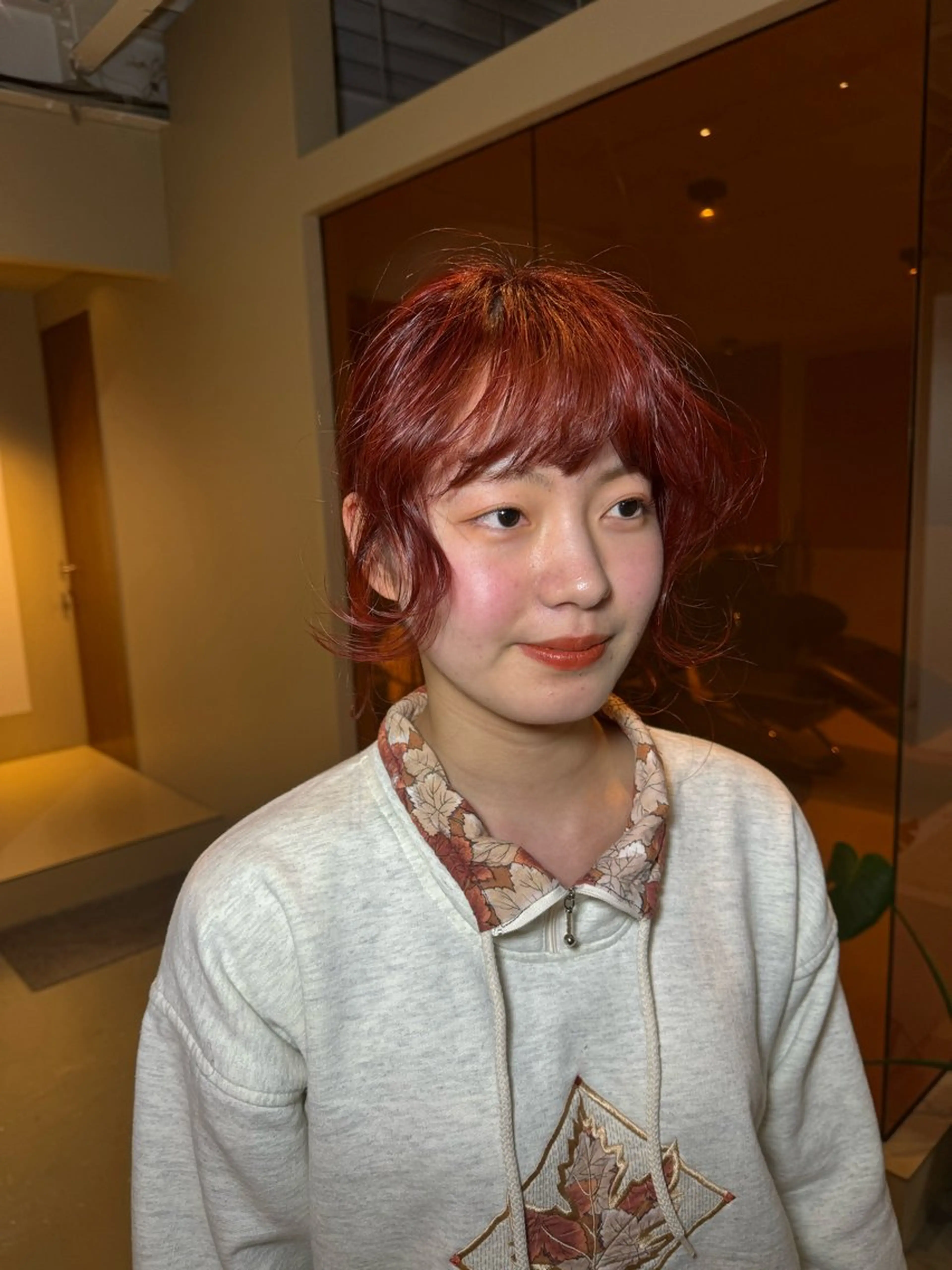 カラー レッドカラー bernard  BERNARD所属・浅草美容師 coconaのヘアスタイル