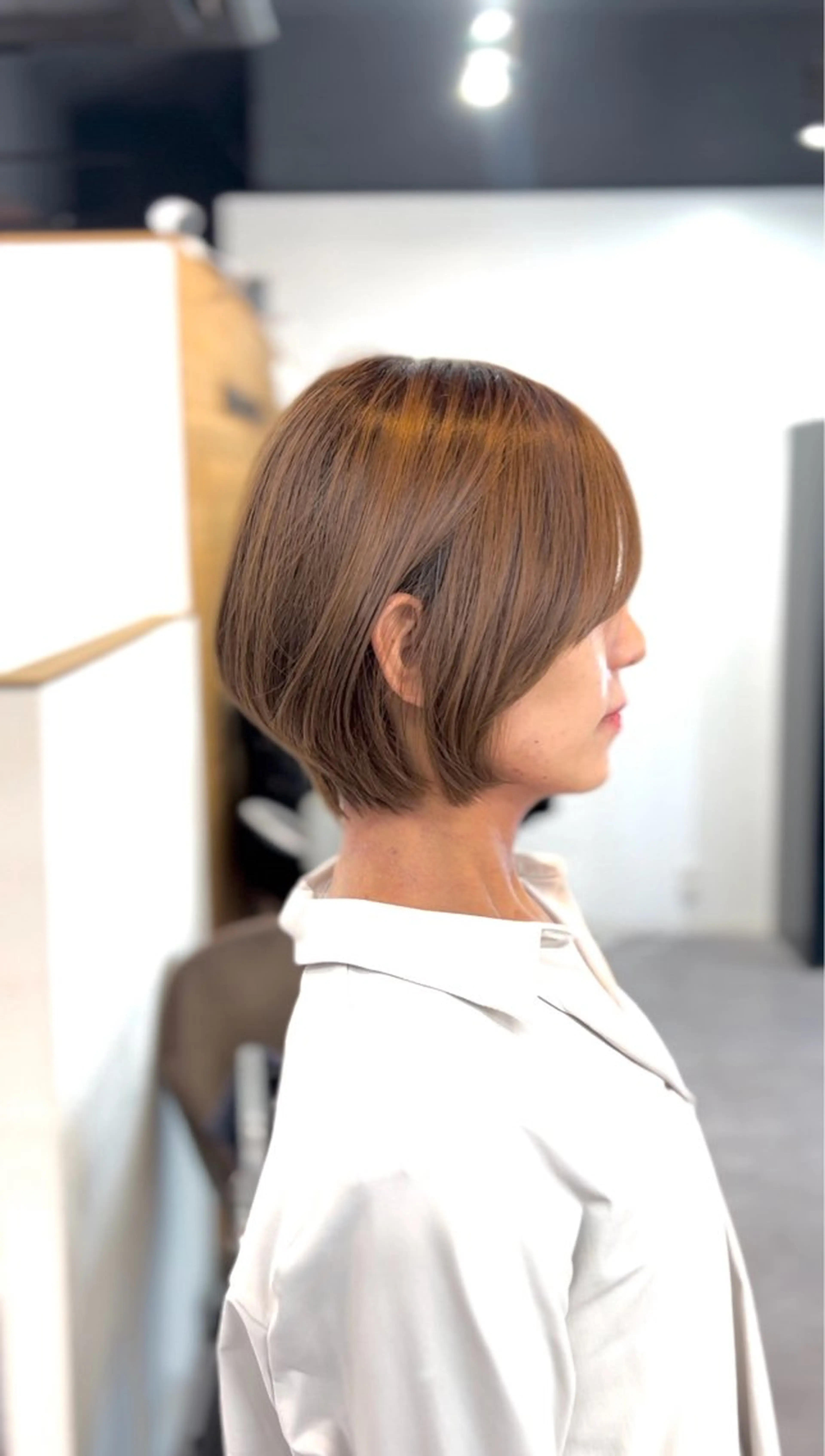 【ミニモ学割】似合わせカット+似合わせカラー+高保湿トリートメント💛ショート/ボブ/ハンサムショート/グレージュの写真