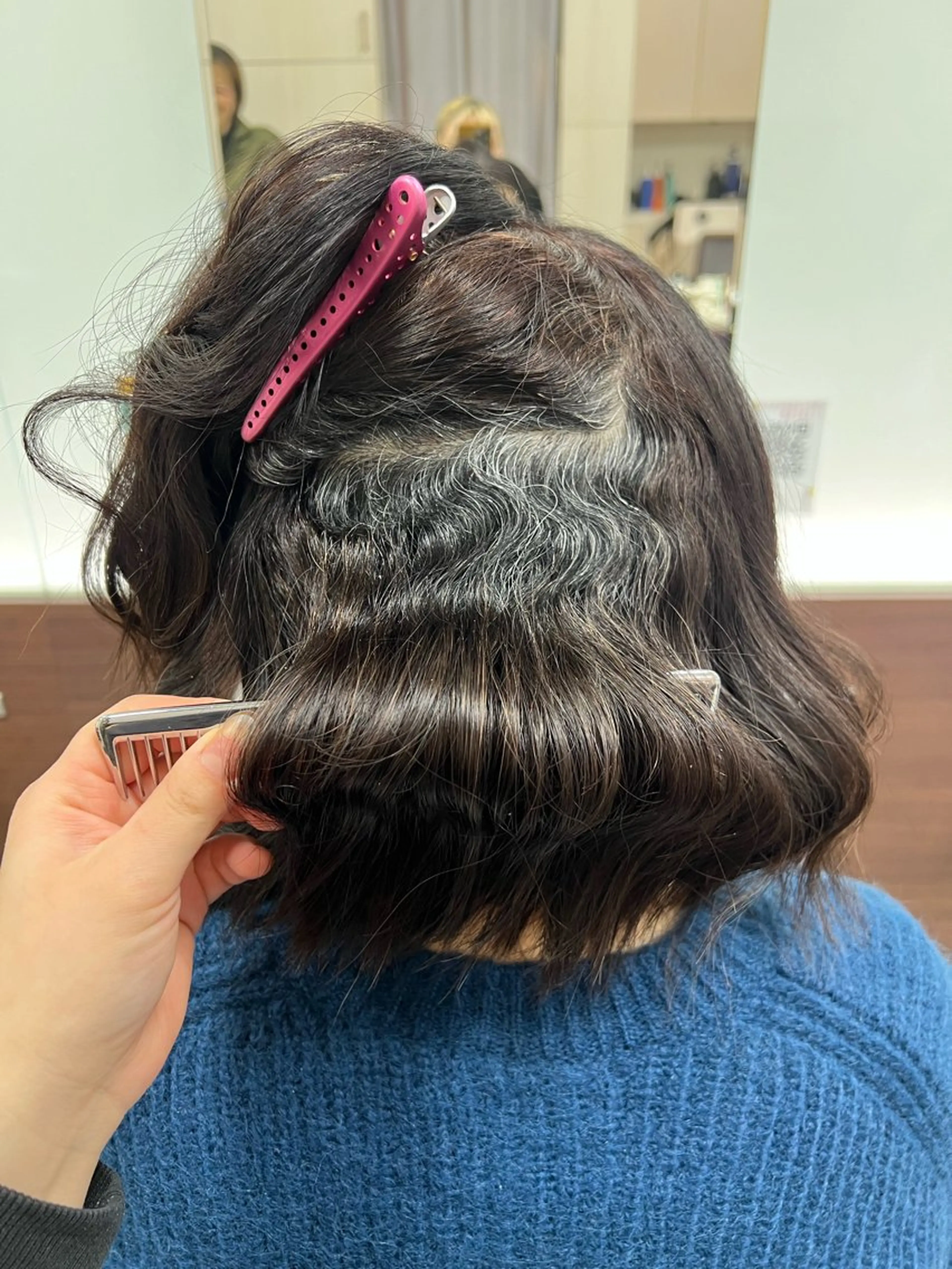 ミディアム Hair Make NEWYORK　稲荷町店所属・南部萌🍀縮毛矯正 ツヤ髪ストレートのヘアスタイル