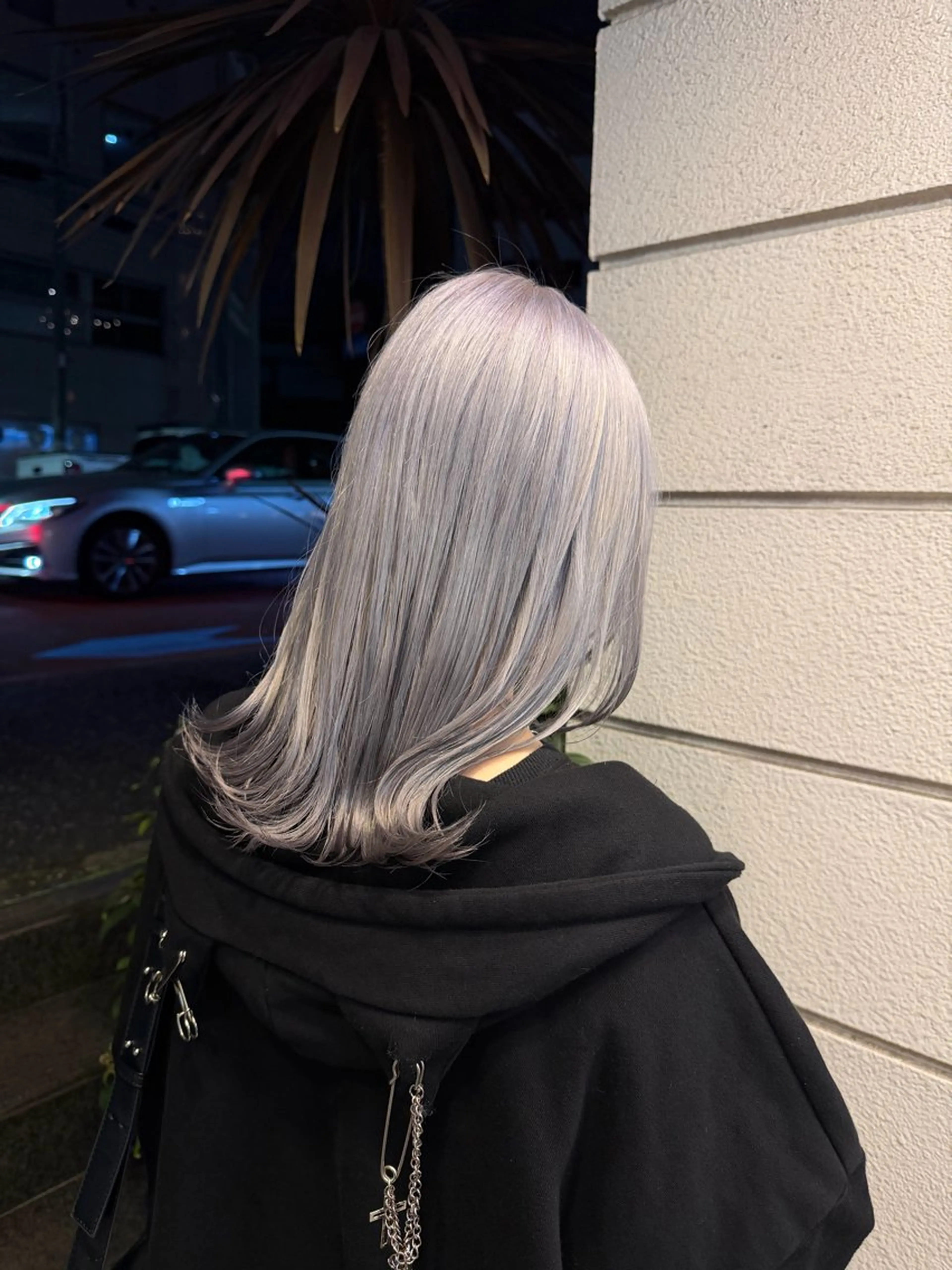 ミディアム カラー ブロンド ヘアカラー rin🩰ハイトーン /レディースパーマのヘアスタイル