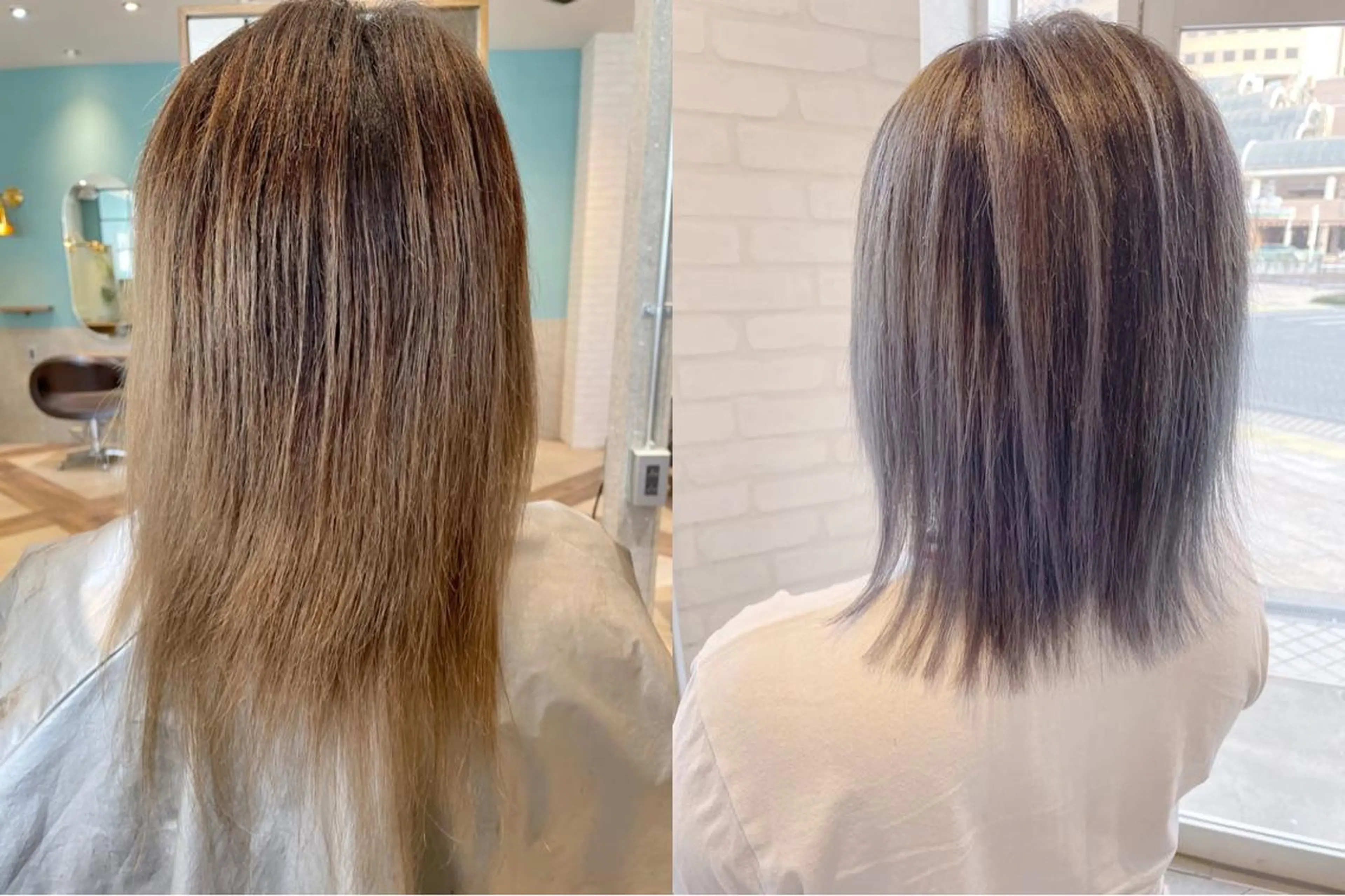 ミディアム カラー ケアブリーチ /髪質 改善/古橋圭史郎のヘアスタイル