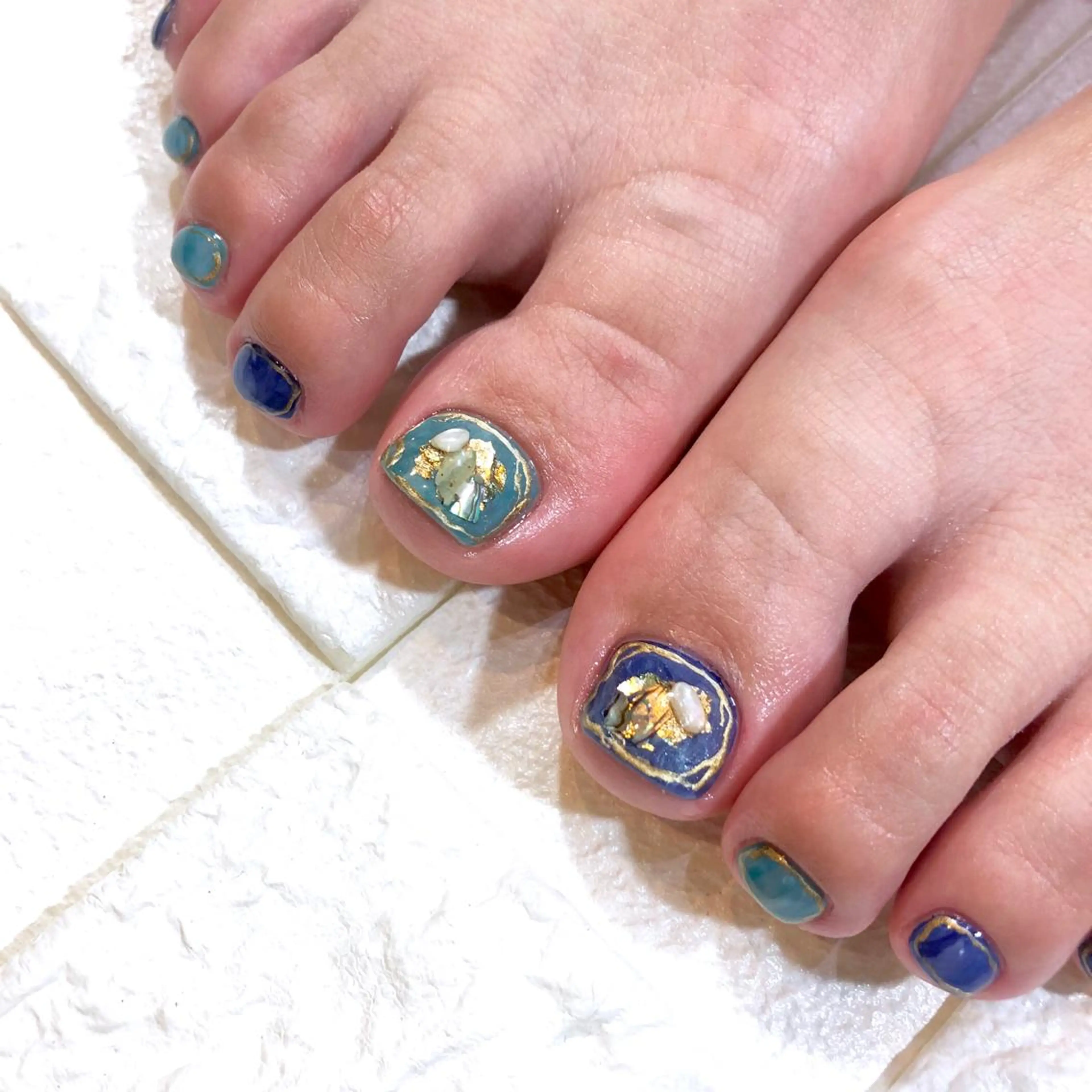 ネイル フットネイル クレアトゥール華 都賀店所属・三橋 結菜のネイルデザイン