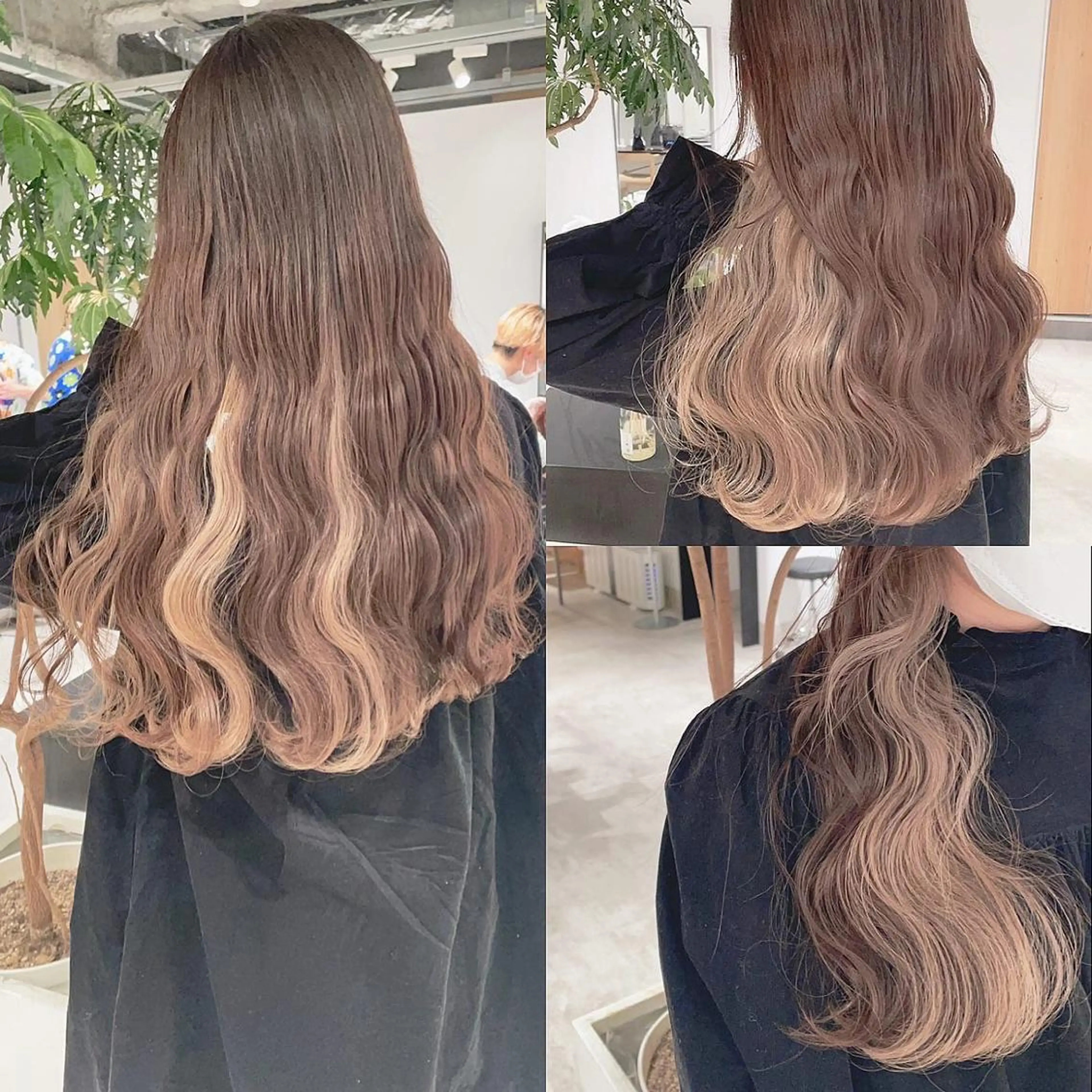 ロング カラー ブリーチ ヘアカラー トリートメント 渋谷:インナーカラー ／🍒エリカ🍒のヘアスタイル