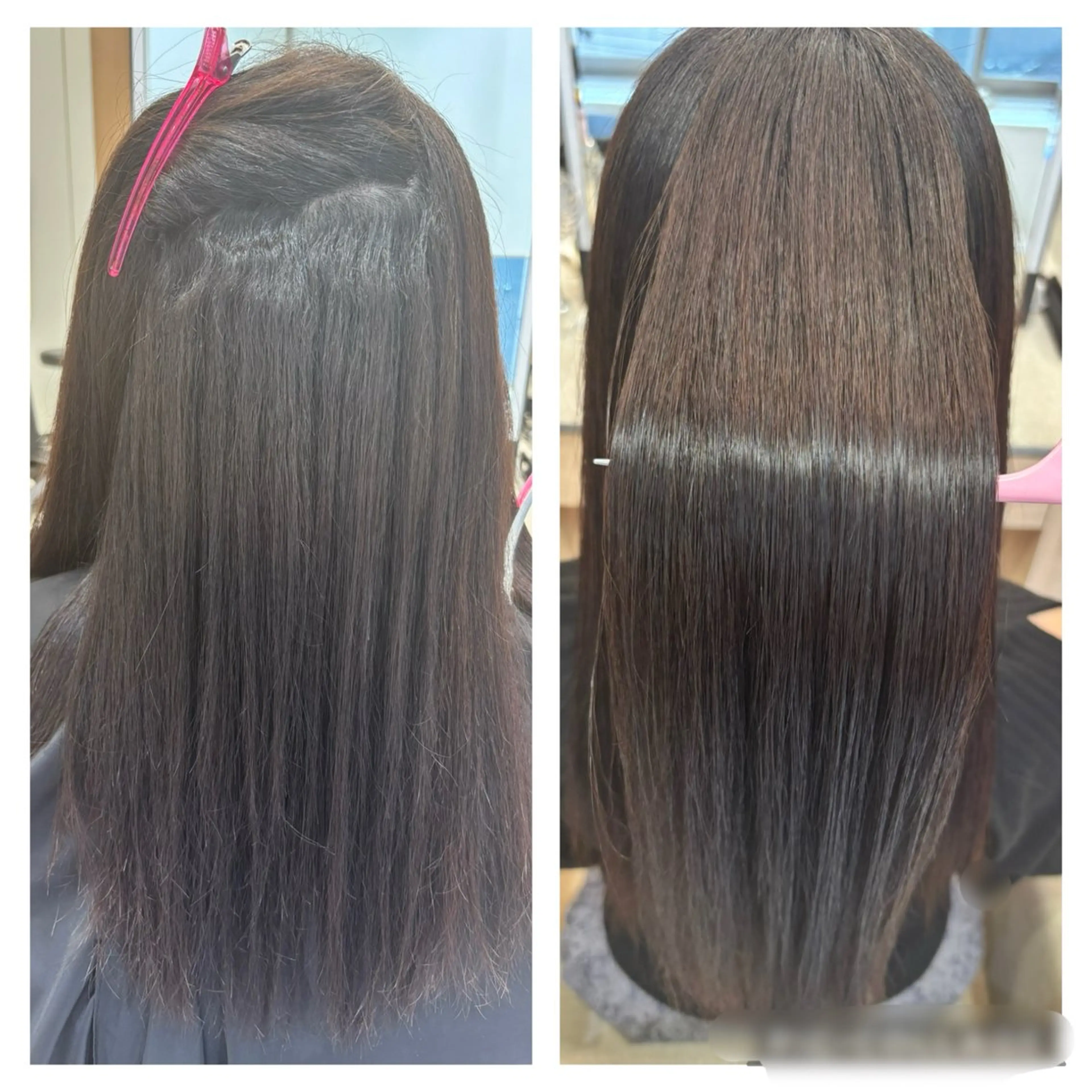 ロング カット 縮毛矯正 トリートメント ガレリア  名駅オーキッドGビル店所属・名駅／艶髪ストレート ／ヘッドスパ／伴怜奈のヘアスタイル