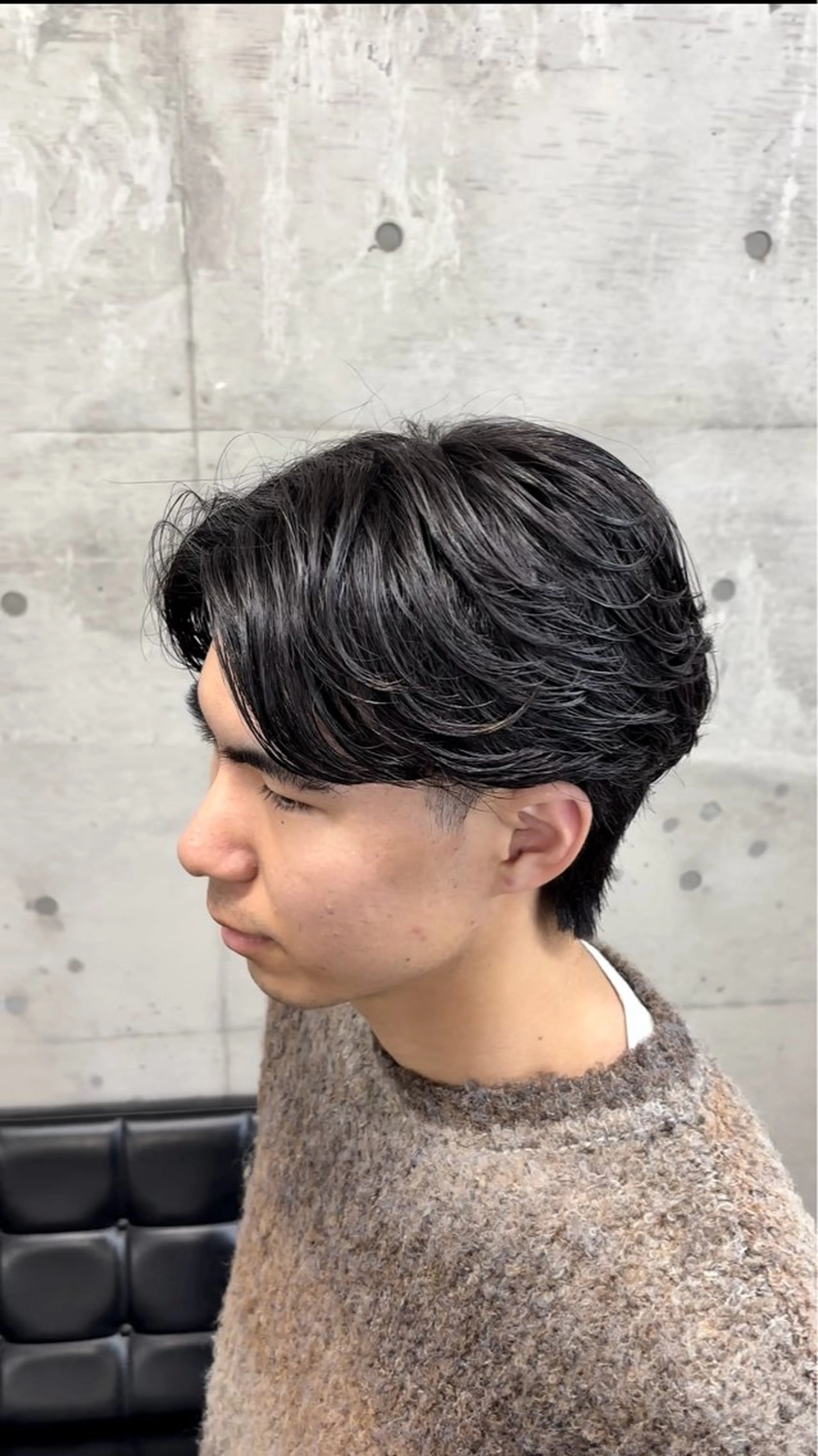 【土日祝】フェザーパーマ＋メンズカット　セット込みの写真