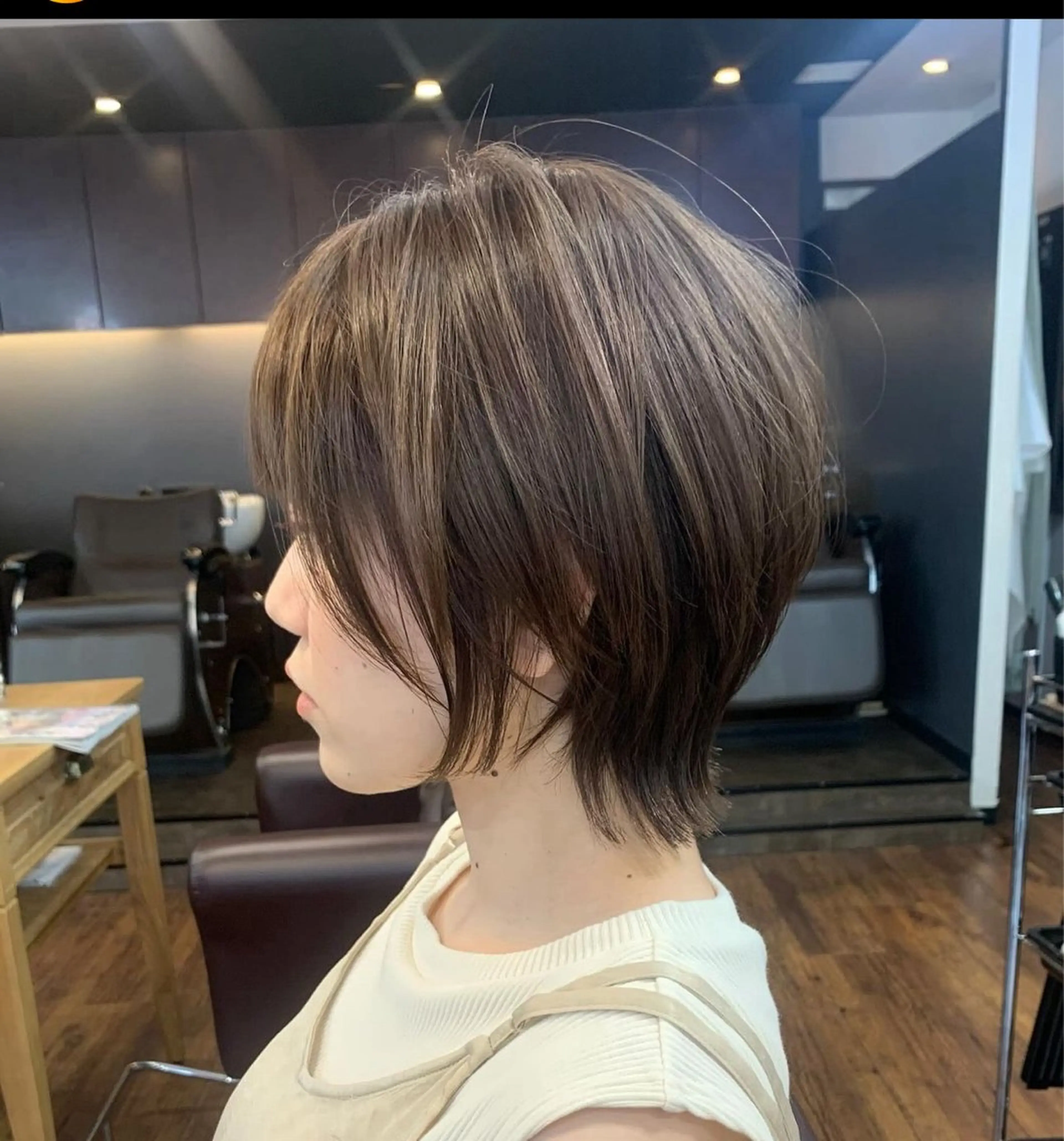 ショート カット 縮毛矯正/ショート/ レイヤー/畑中正敏のヘアスタイル