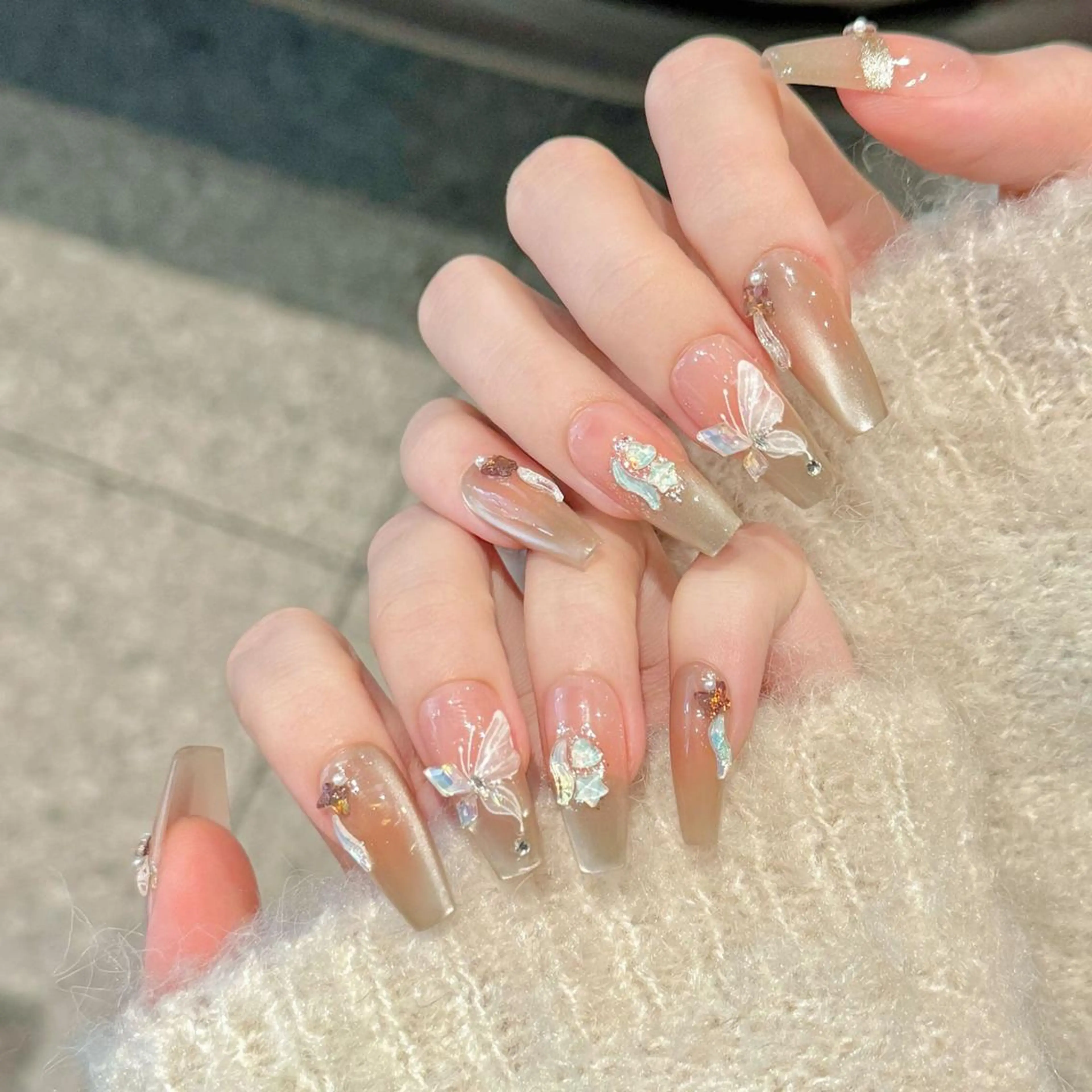 ネイル ジェルネイル スカルプネイル ネイルチップ 🌸柚葉 🌸のネイルデザイン