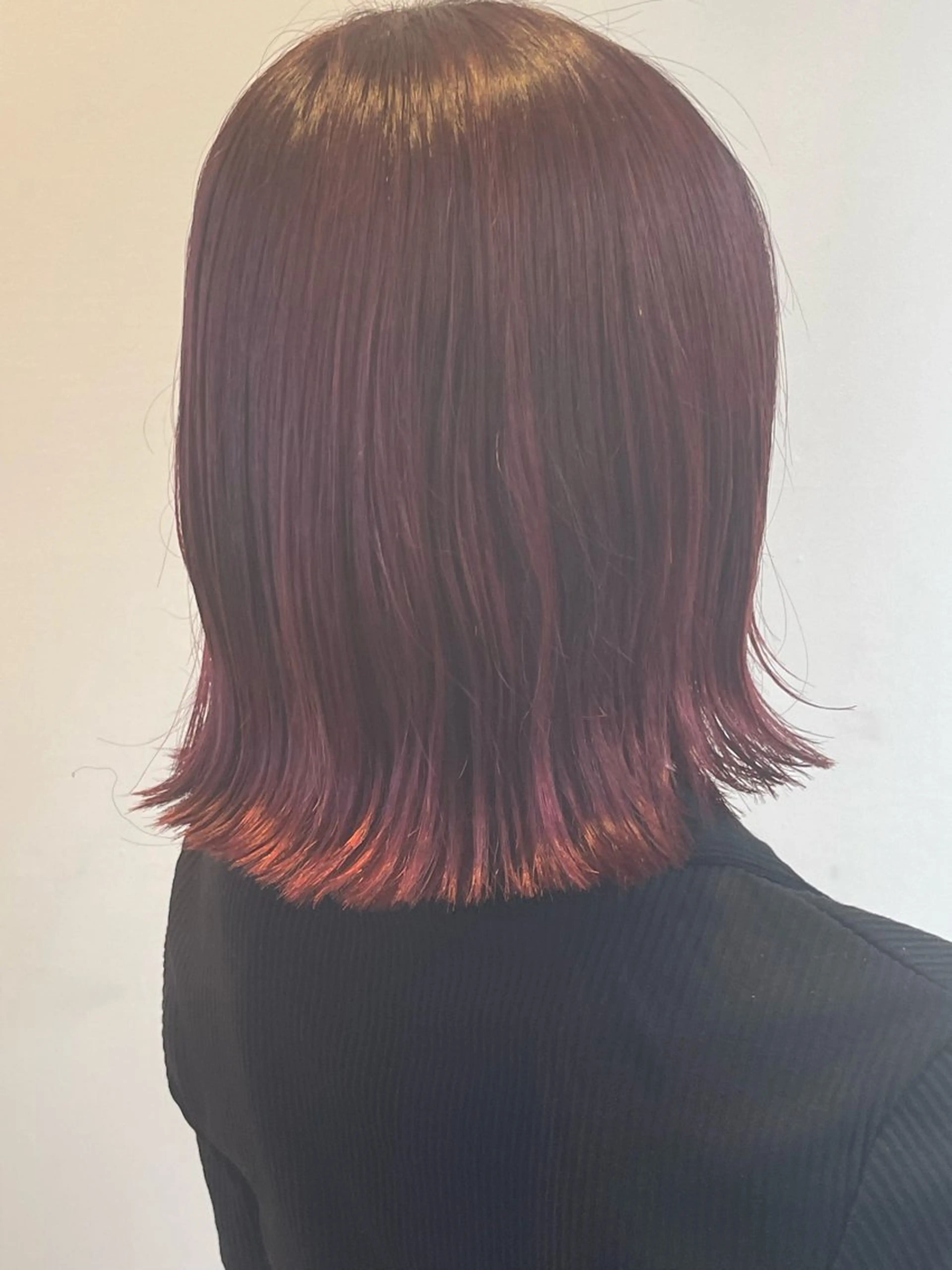 ミディアム カラー ハラダ リョウセイのヘアスタイル