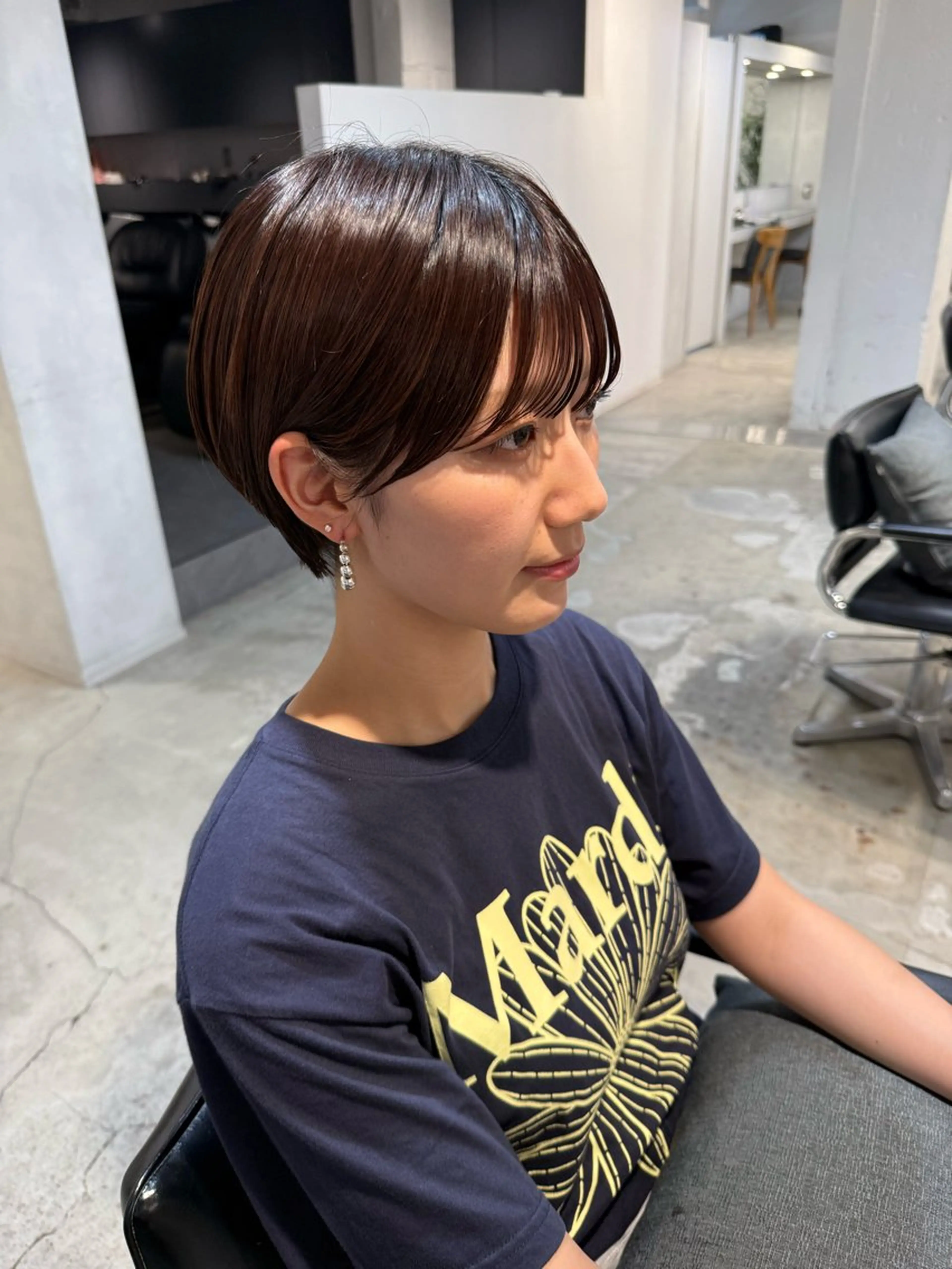 ショート カット ヘアカラー 骨格診断で絶対可愛い ✨丸みショート✨凌弥のヘアスタイル