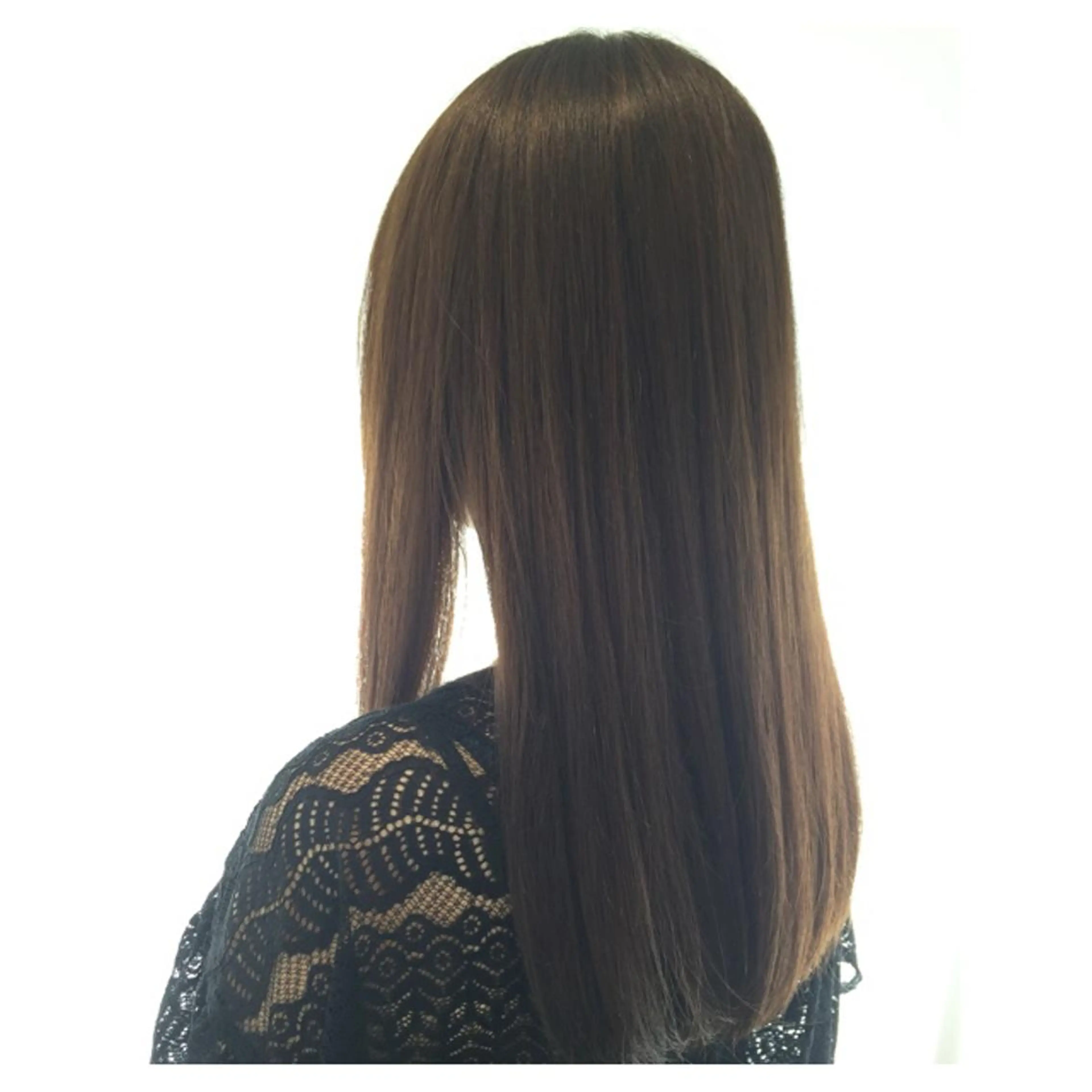 セミロング カラー 髪質改善/透感カラー 山下輝人のヘアスタイル