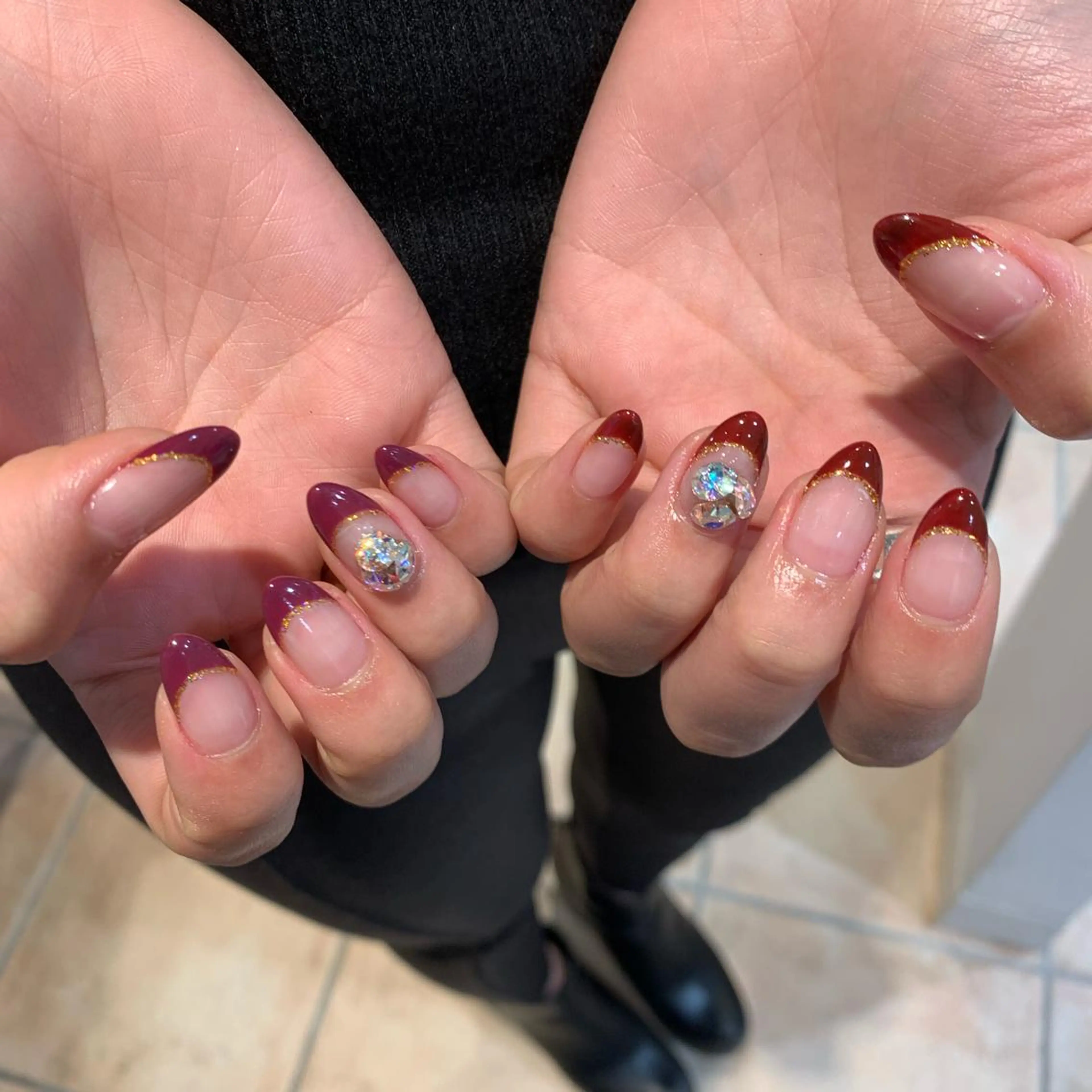 ネイル フレンチネイル 佐藤 穂乃香のネイルデザイン