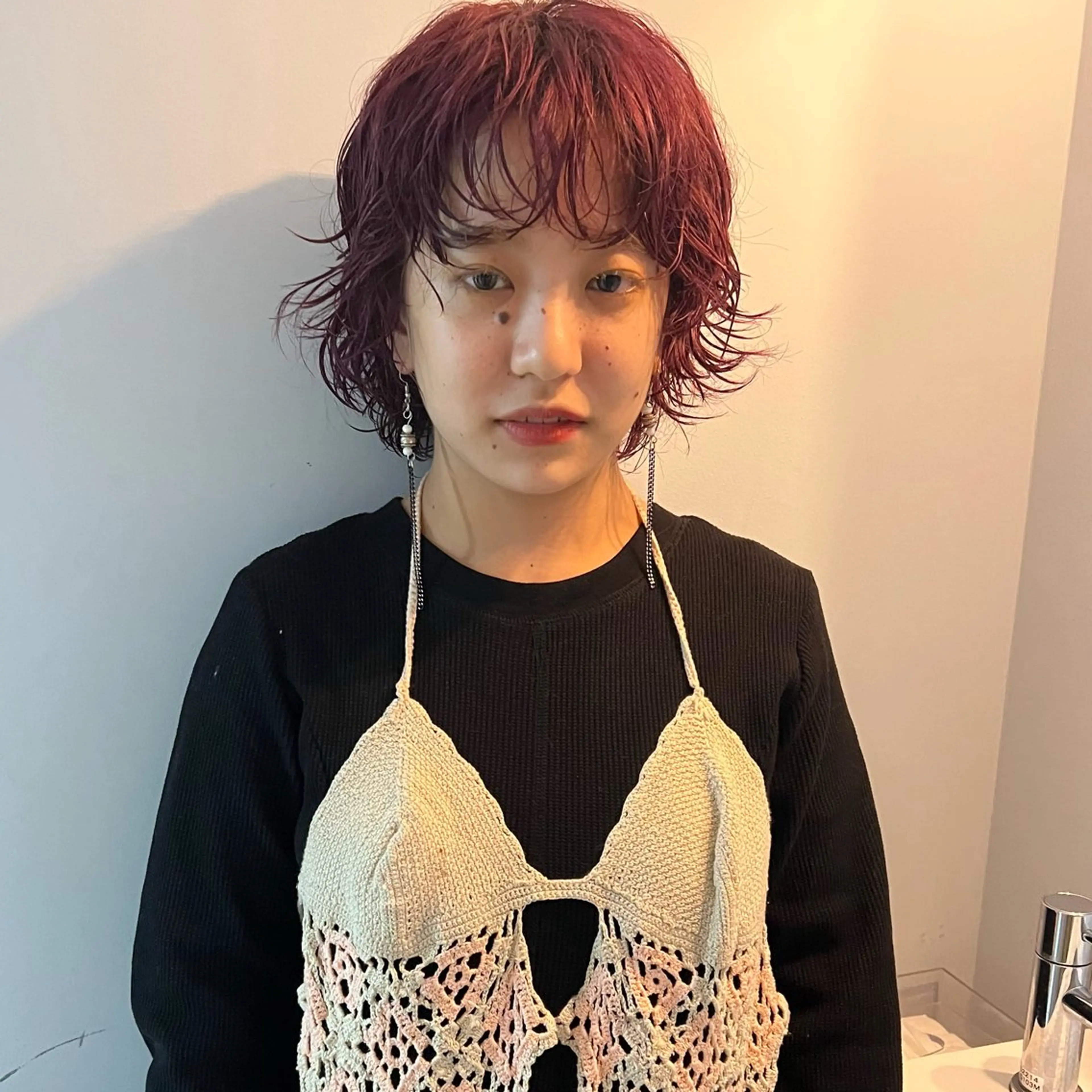 カラー 舟橋耀/ブリーチカラ ー/レイヤーカットのヘアスタイル