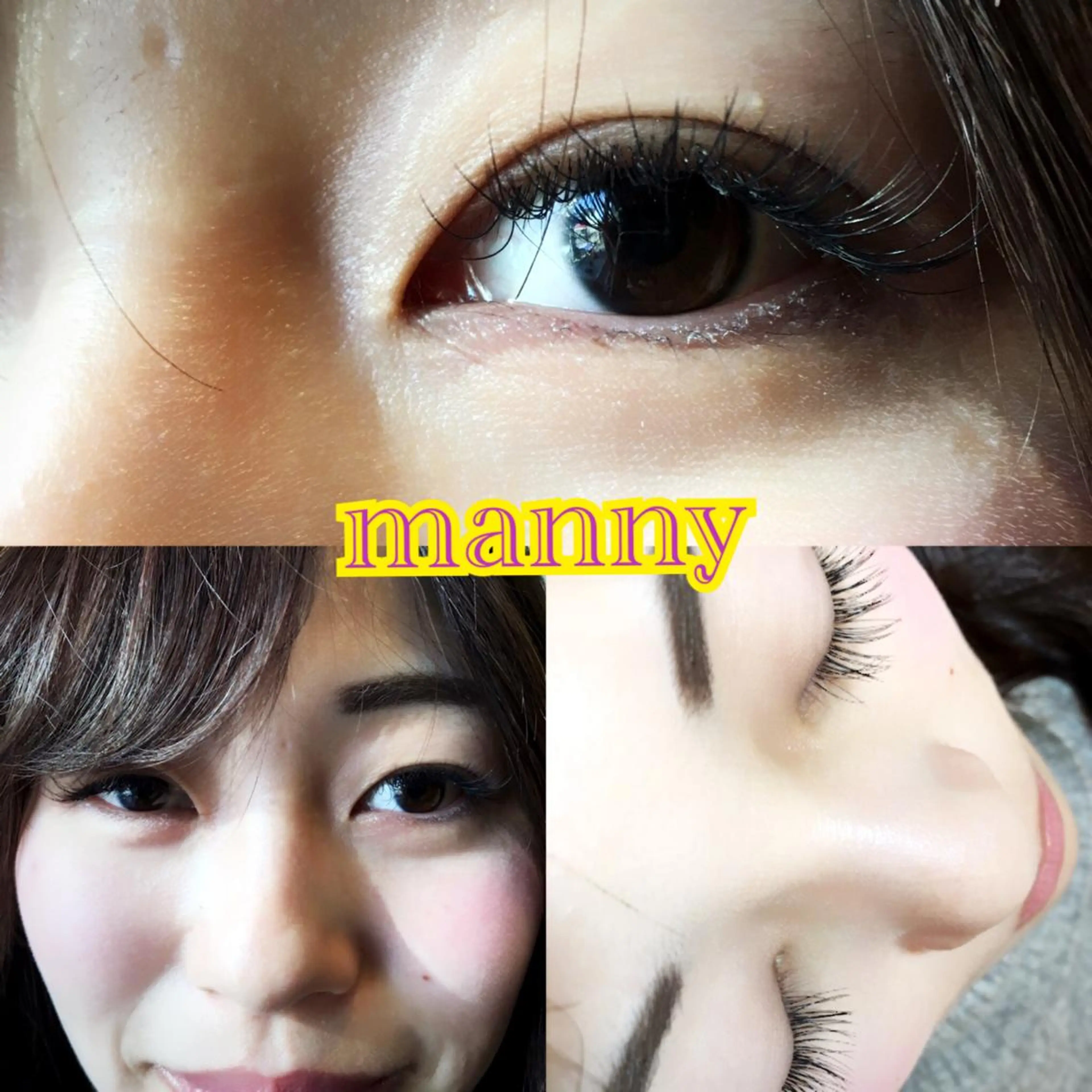 マツエク・マツパ Bカール 目尻長め manny eyelashのマツエク・マツパデザイン