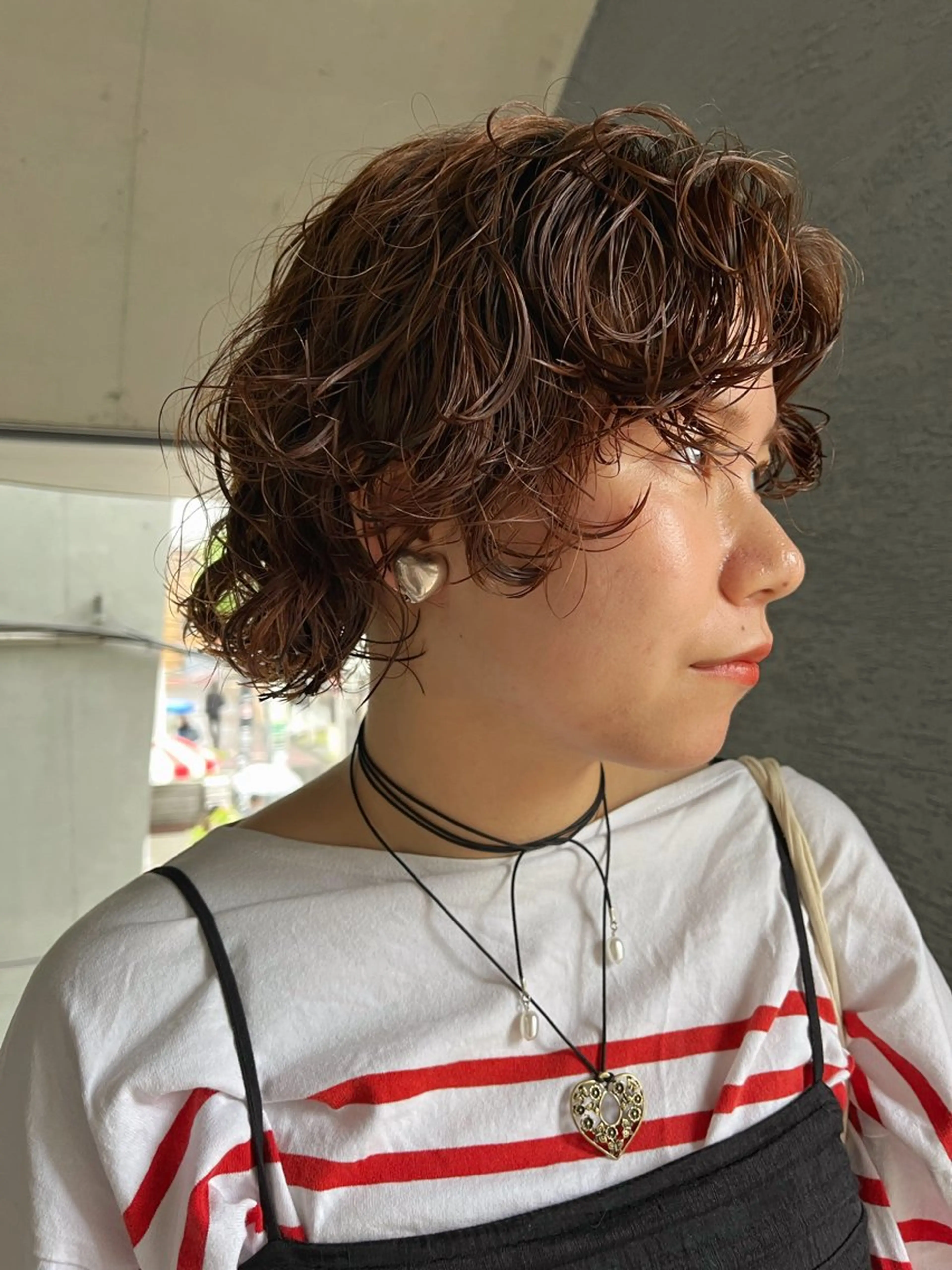 ショート マレットヘア カット パーマ ハイトーンNo.1✨ パーマ✨イマイタツヤのヘアスタイル