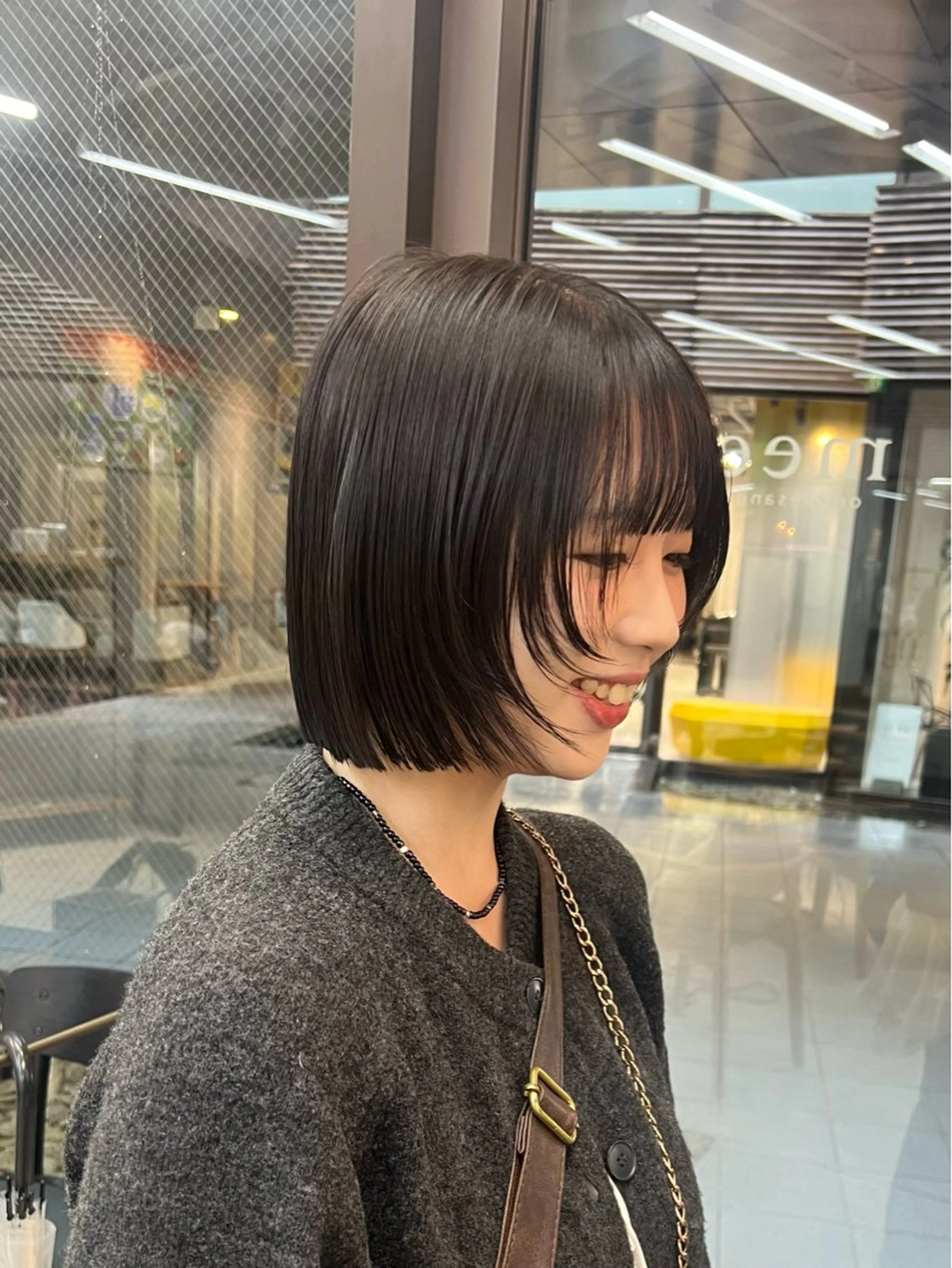 ショート ボブレイヤー ボブ レイヤーカット mee.所属・透明感カラー /あづき⭐️のヘアスタイル