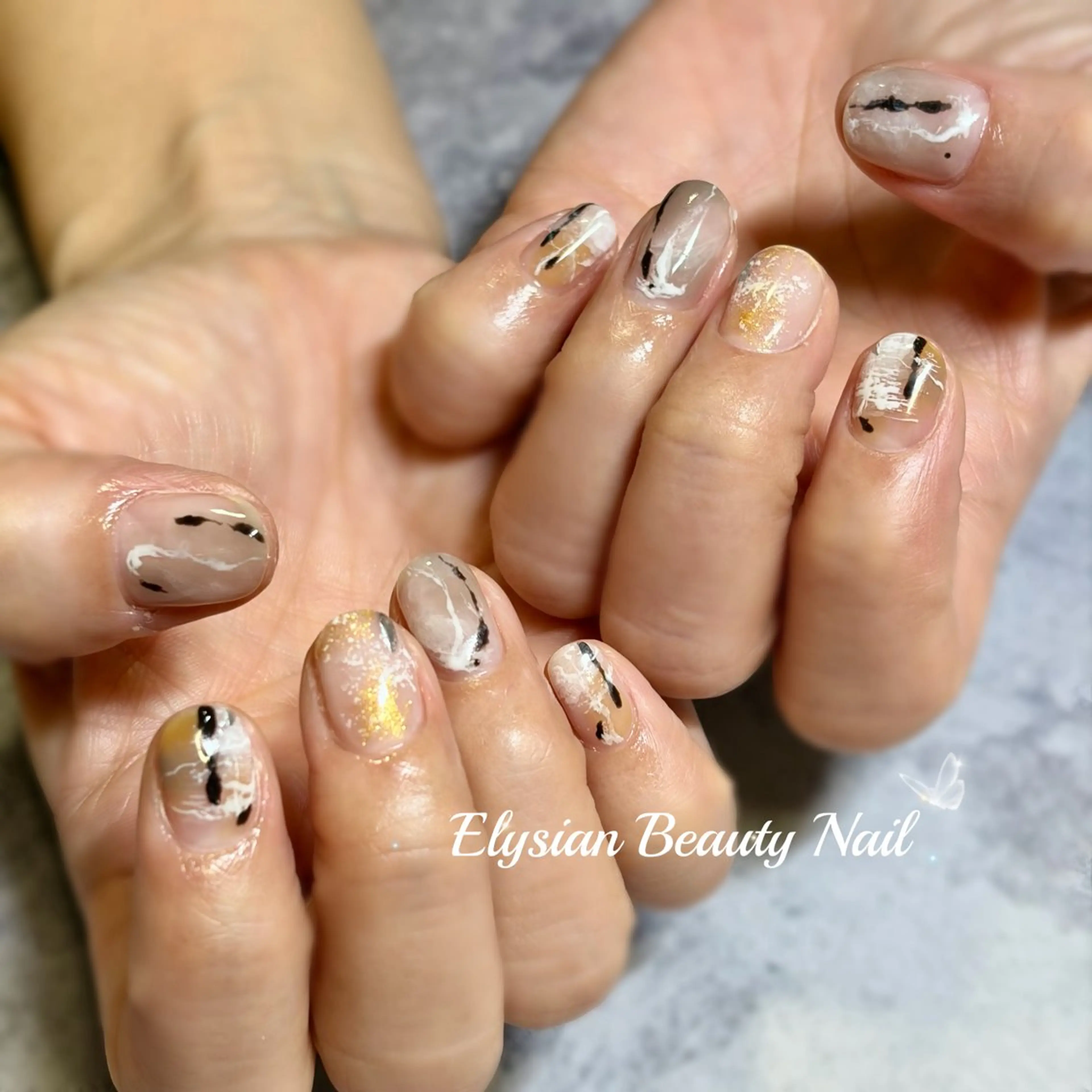 ネイル ハンドネイル エリシアン ビューティーネイルのネイルデザイン
