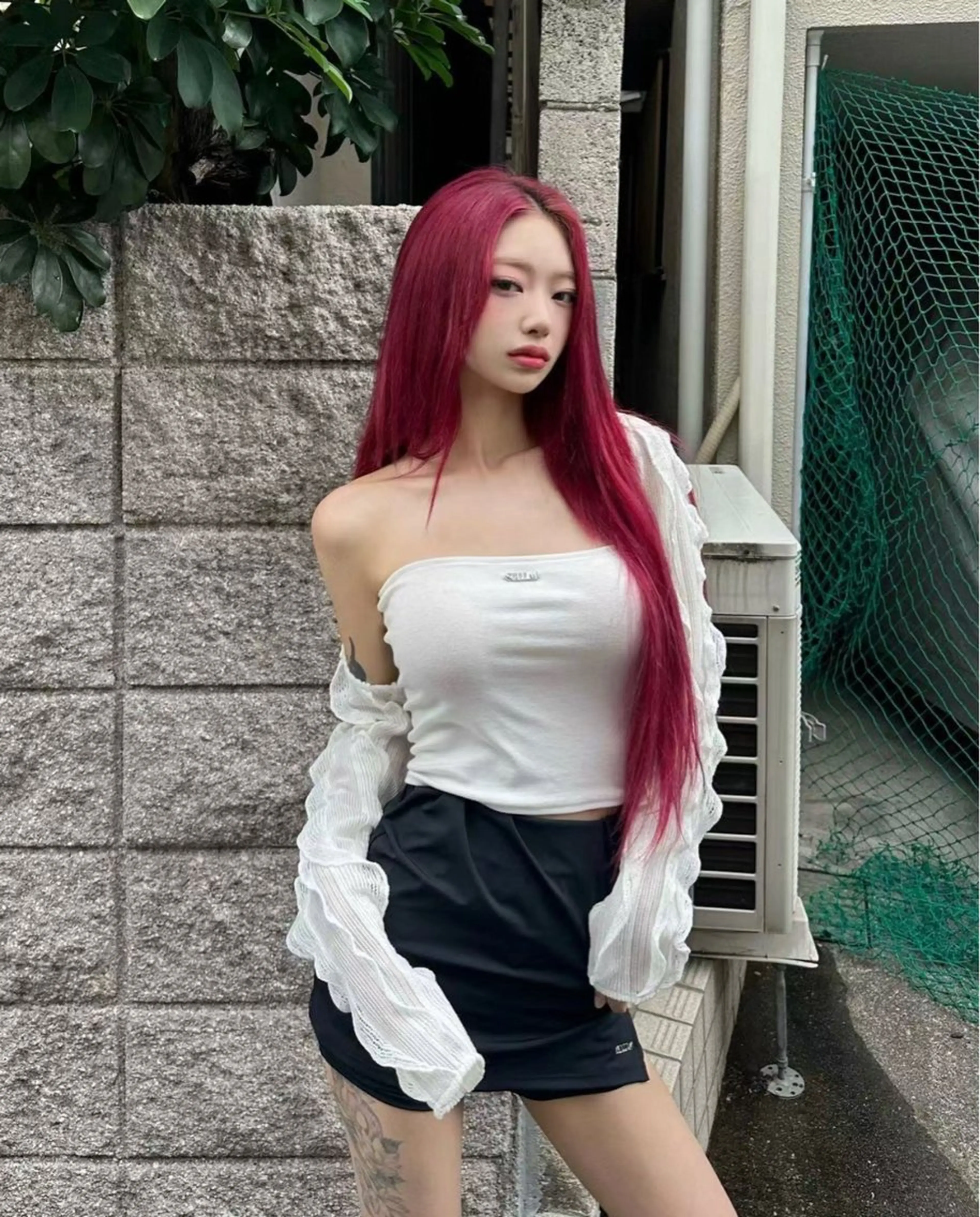 ロング カラー レイヤーカット ワンホンレイヤー ワンホンヘア カット ヘアカラー トリートメント ワンホンヘア ケラチン/Kaitoのヘアスタイル