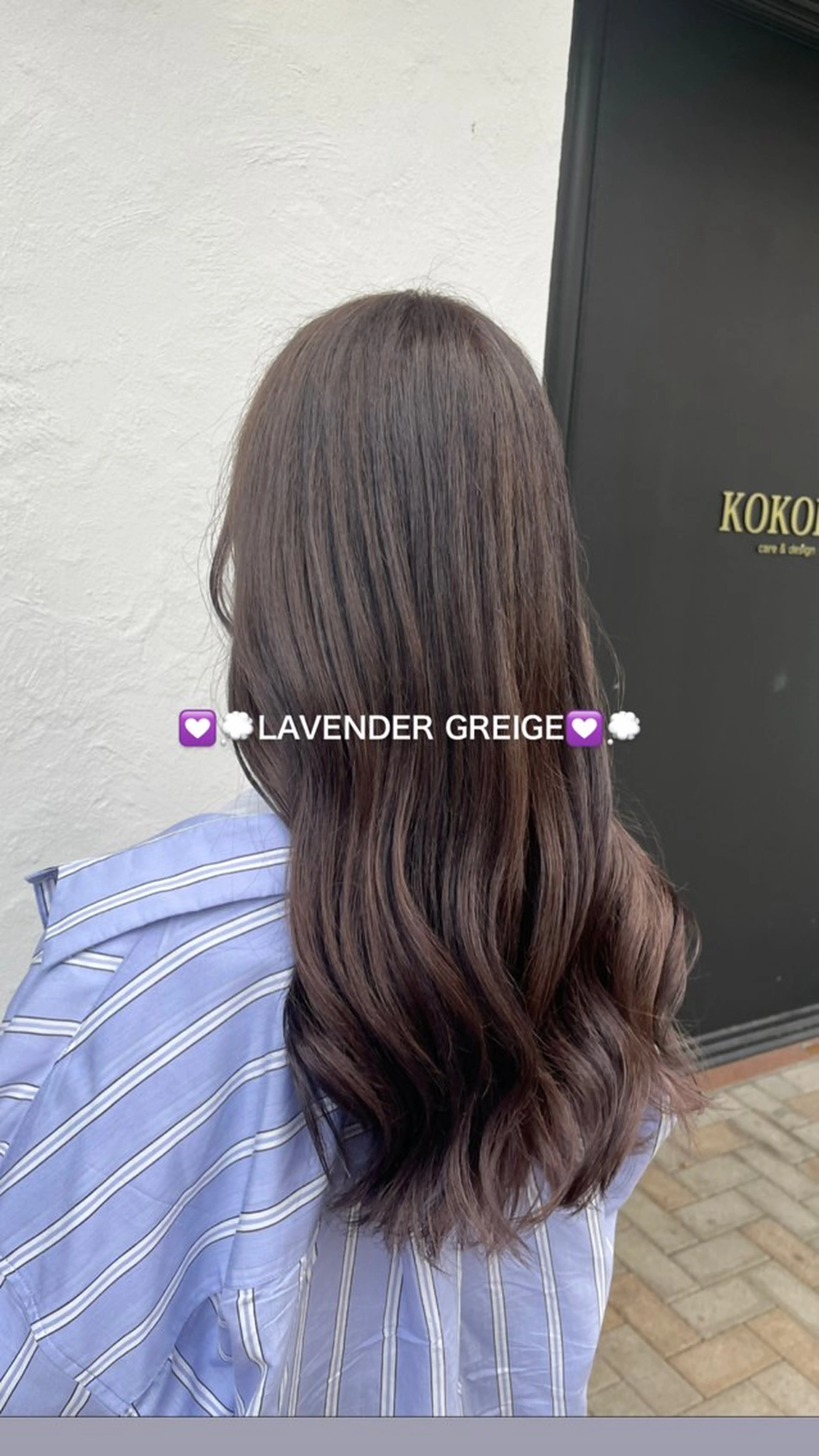 カラー KOKORO 中村 朱里のヘアスタイル