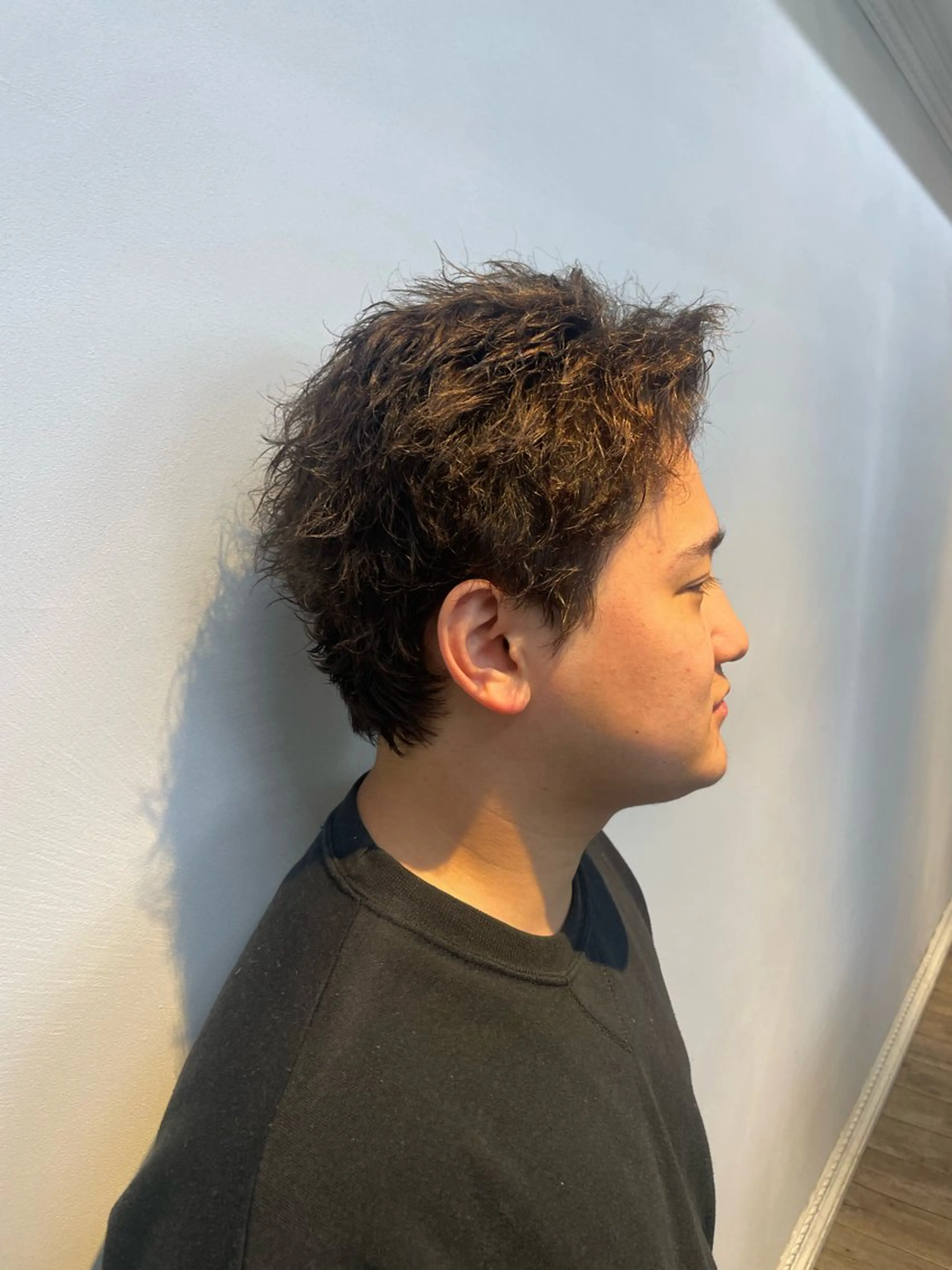 ショート パーマ 遊人REN 梅田/荒木駿吾のヘアスタイル