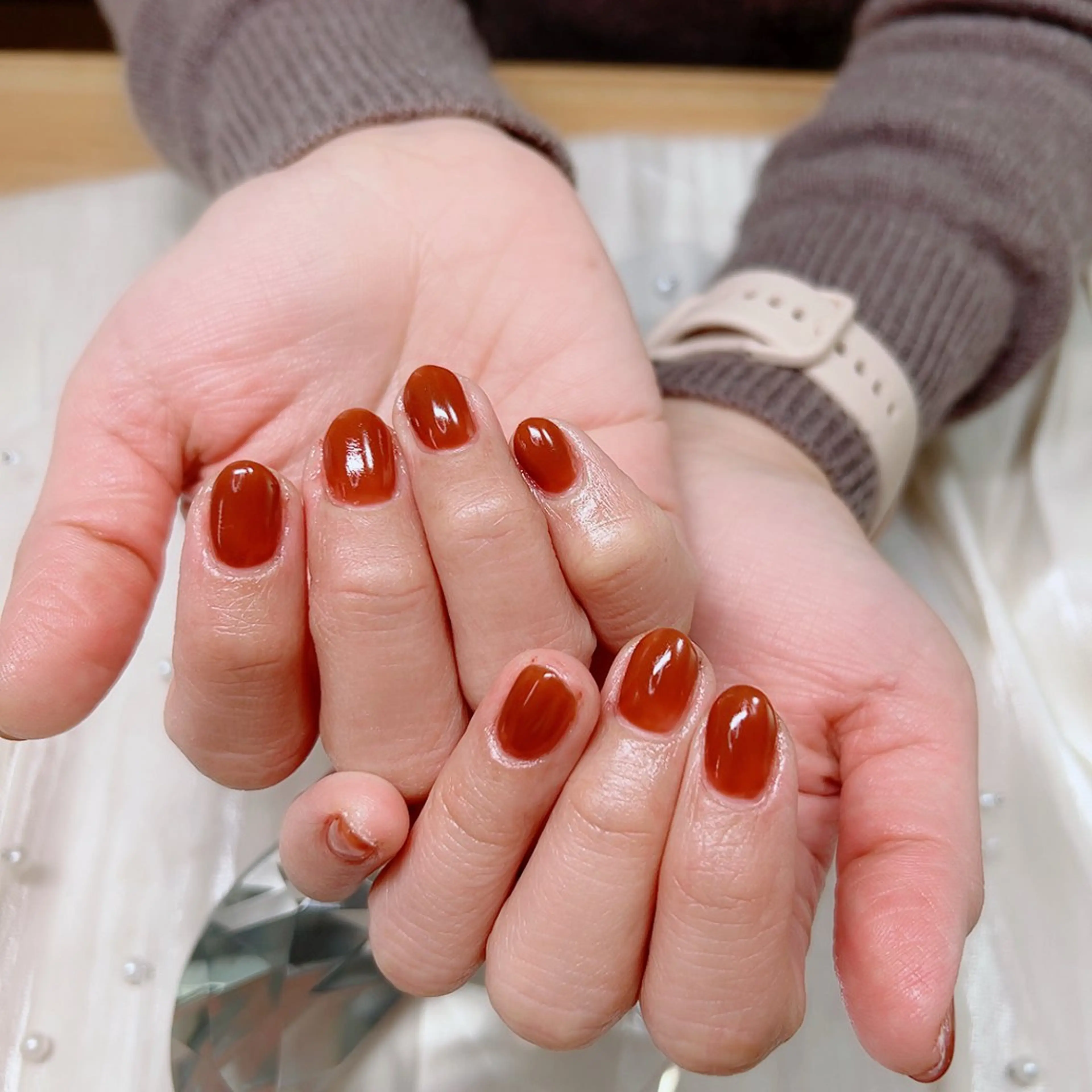 ネイル オフィスネイル バレンタイン Cute Tips nailのネイルデザイン