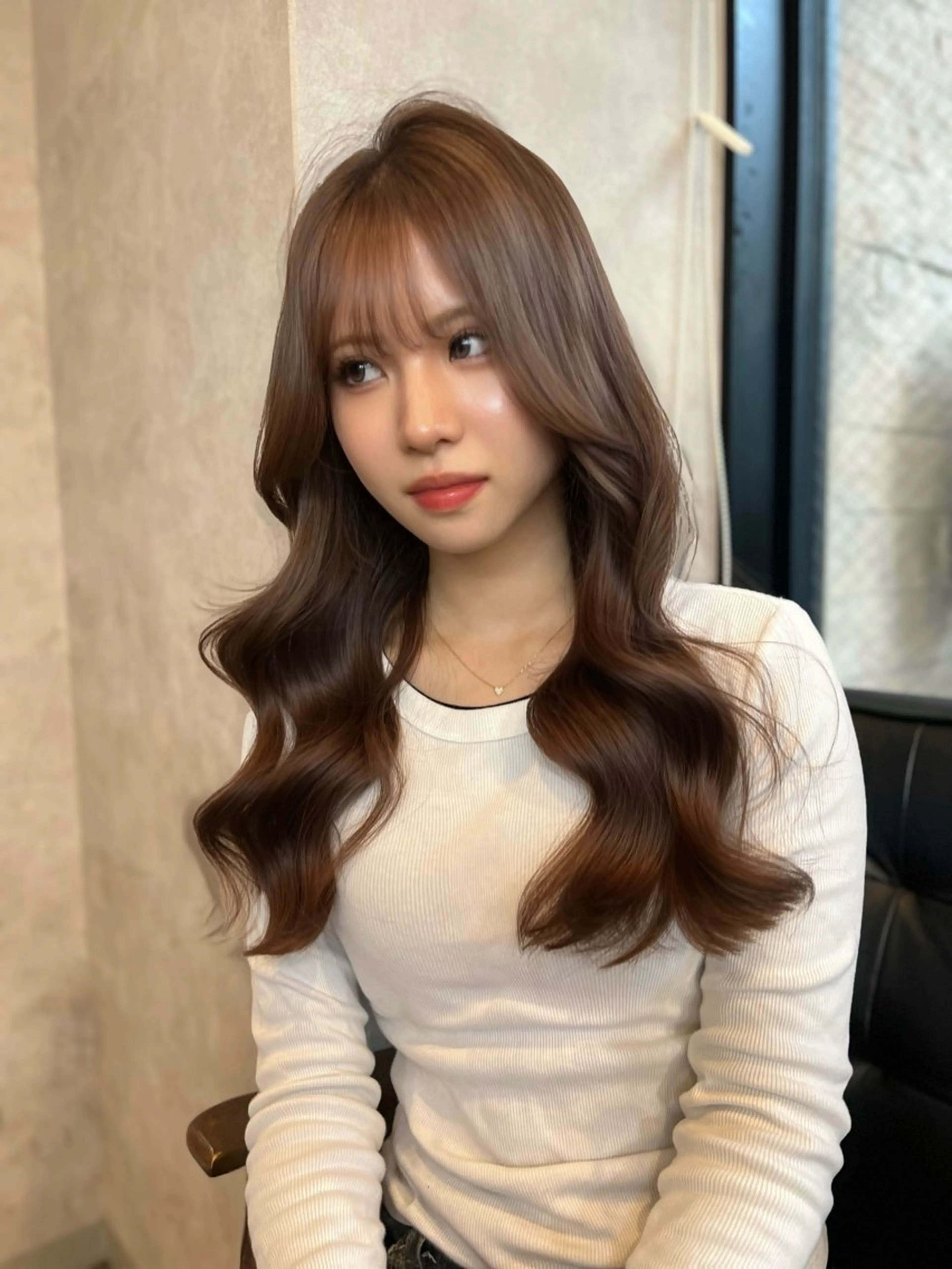 ロング カット ヘアカラー トリートメント 🔖RIENS /renaのヘアスタイル