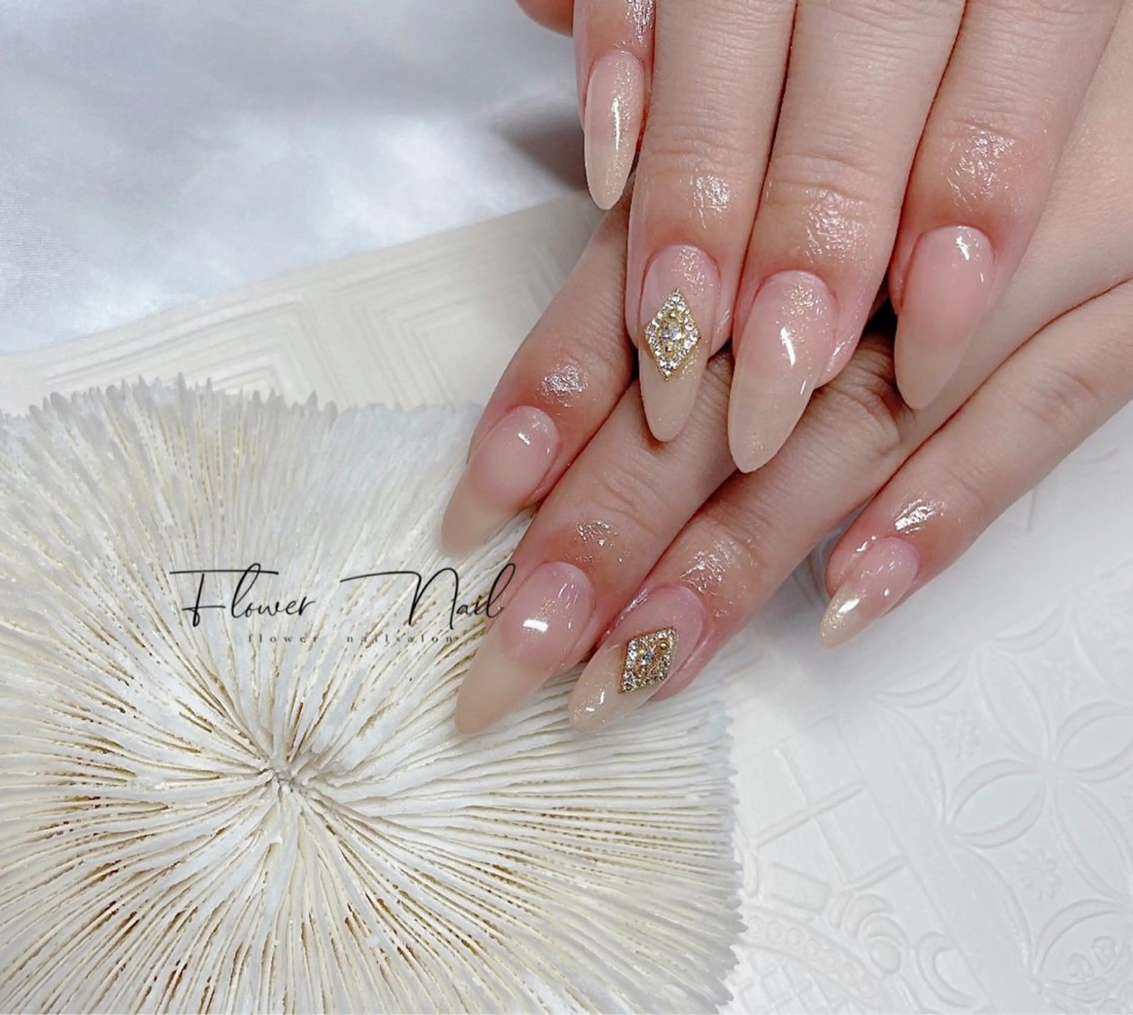 ネイル ストーンネイル flower nailsalon所属・Flower nailのネイルデザイン