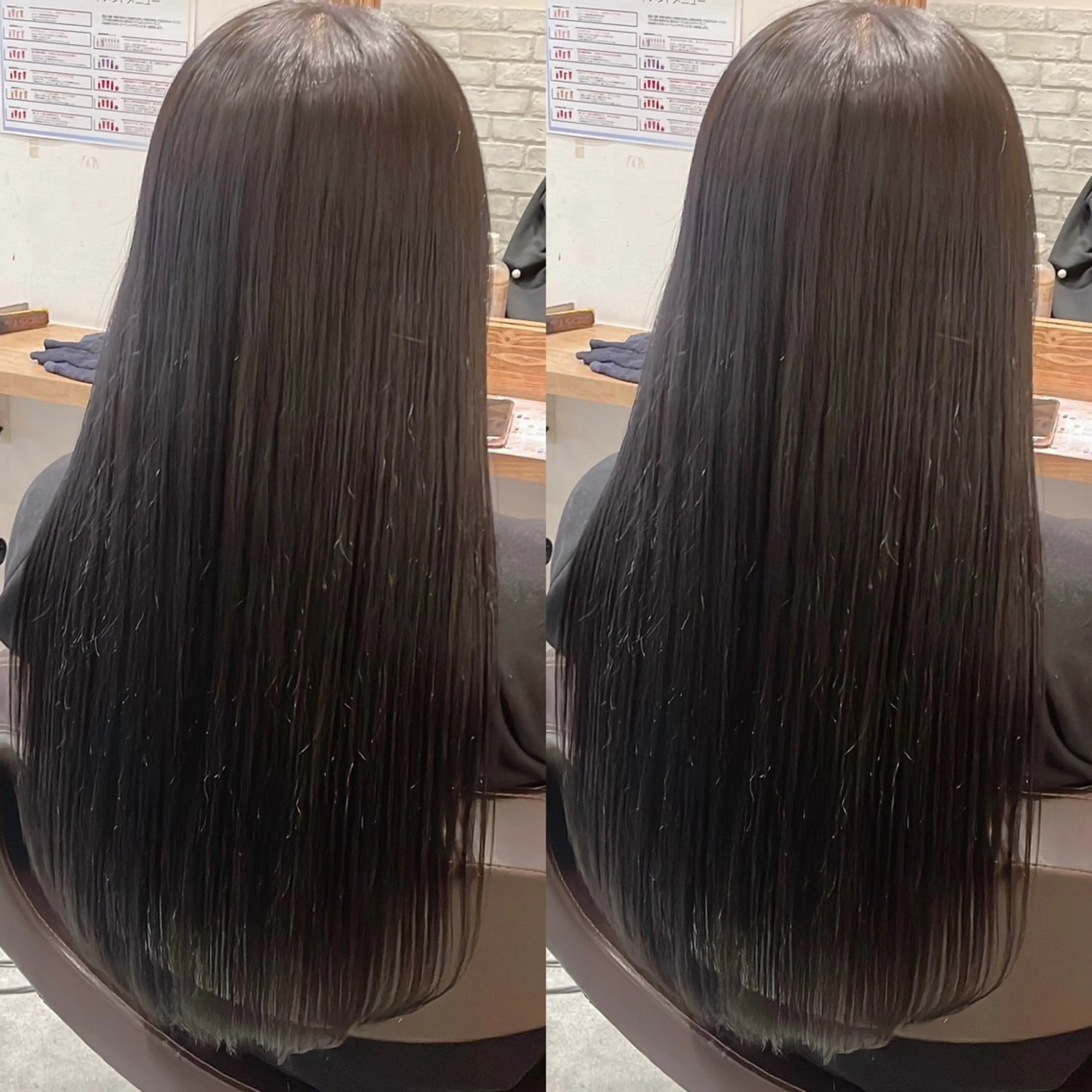 ロング カラー カット ヘアカラー Minami. 🩵 再現性特化ヘアのヘアスタイル