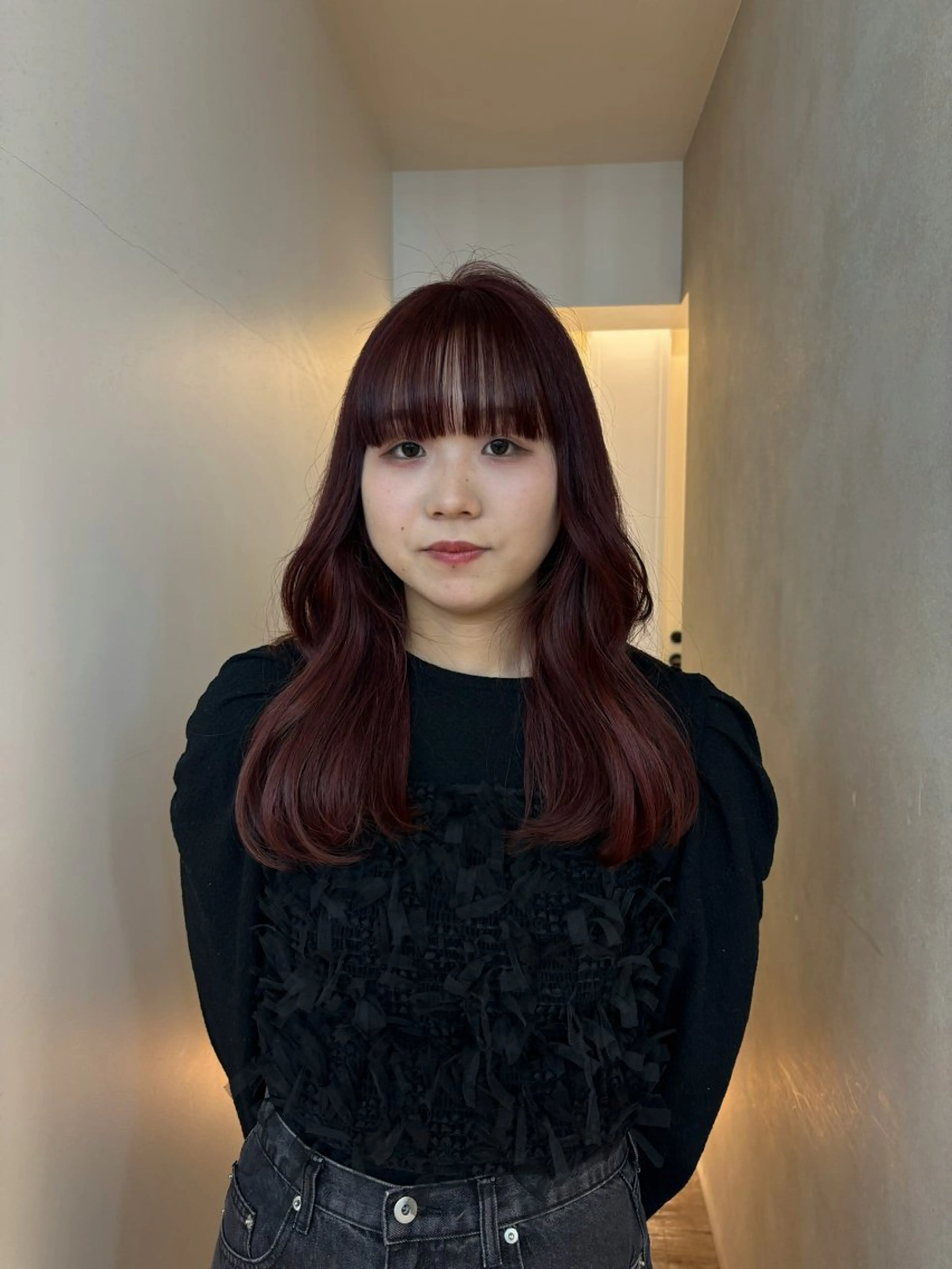 ロング カラー ヘアカラー トリートメント ガーリーネイル hiroka🩰🎀のネイルデザイン