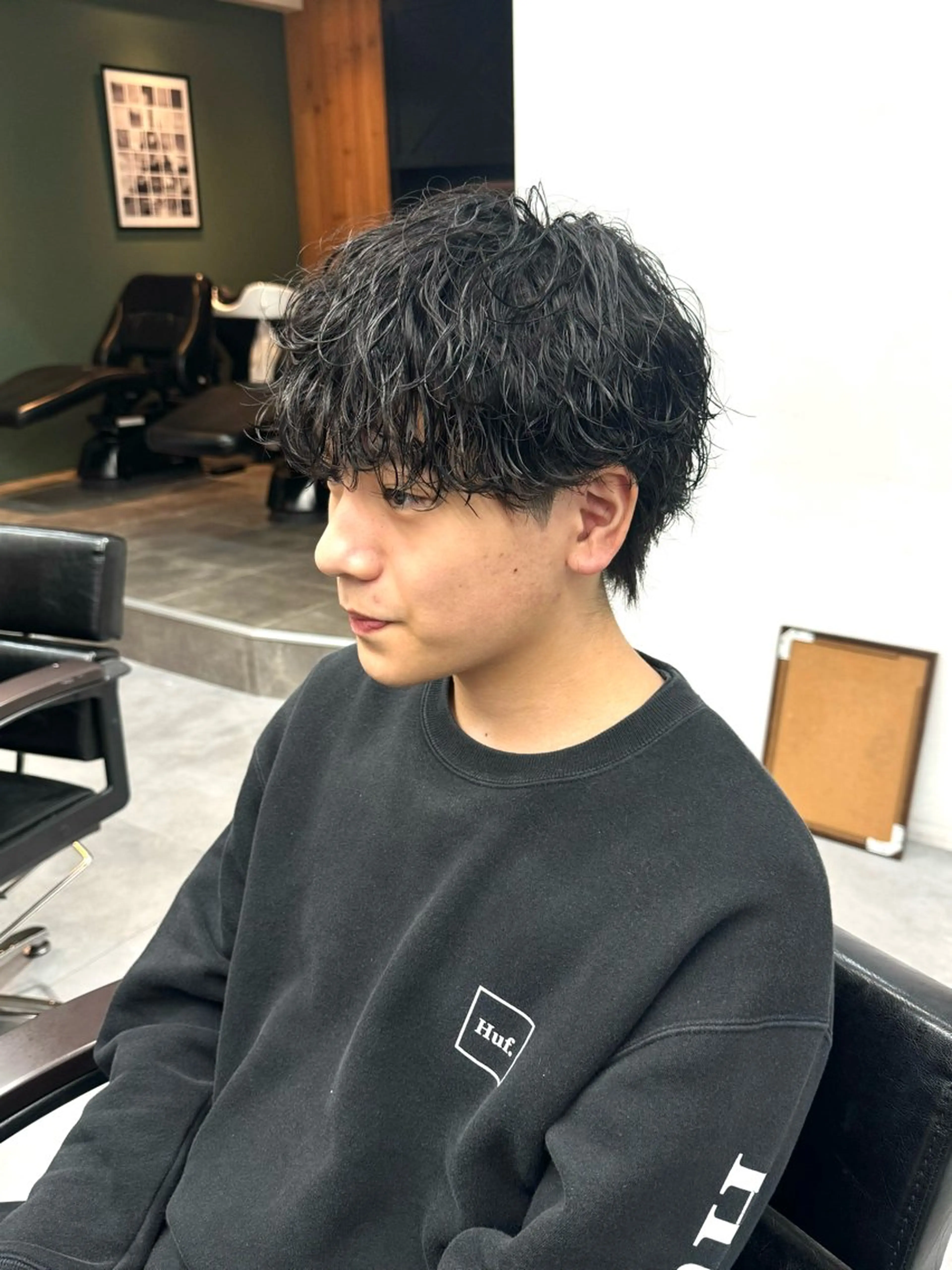 パーマ メンズ メンズパーマ 波巻きパーマ カット パーマ トリートメント シャドウパーマ/ 波巻パーマYu-Kiのヘアスタイル