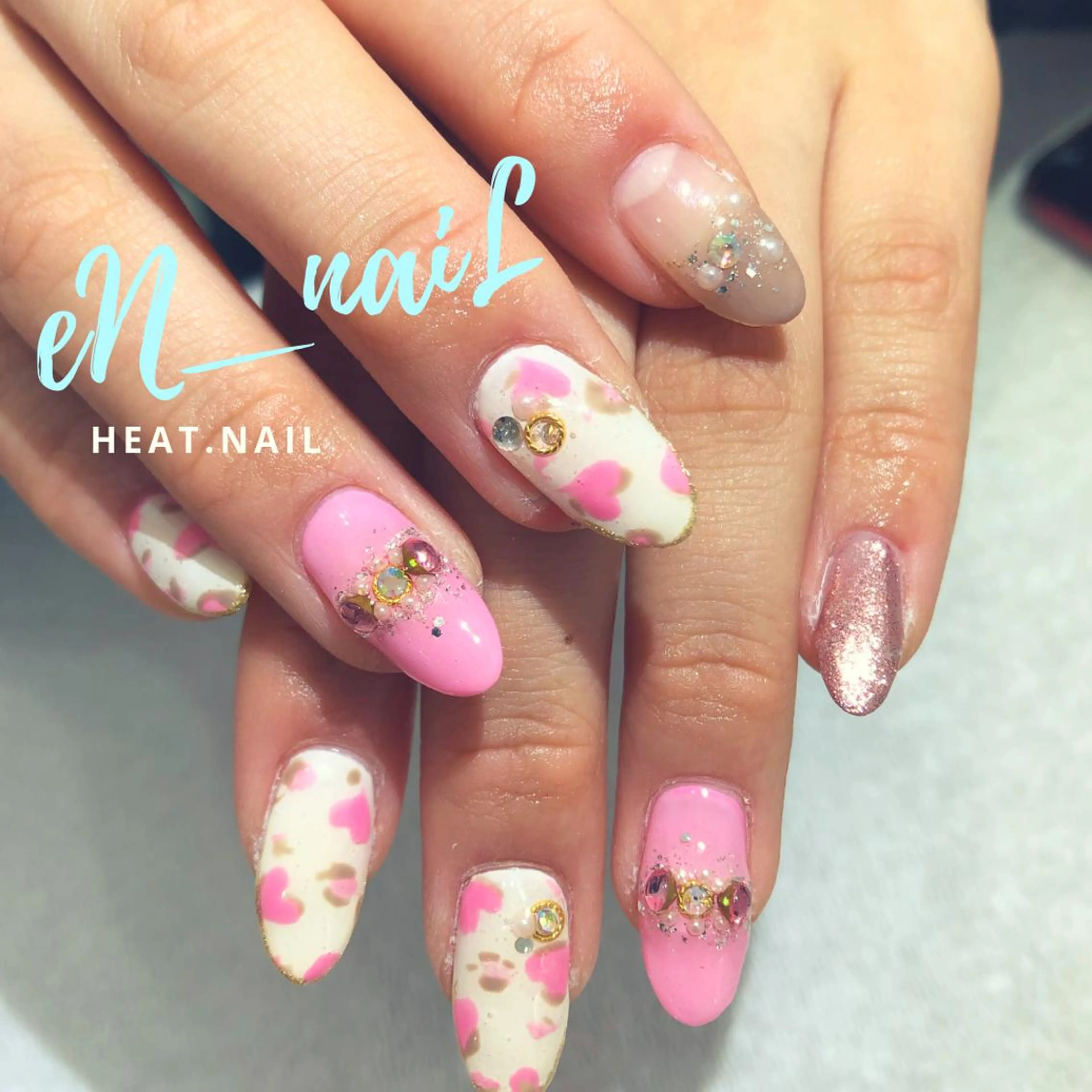 ネイル アートネイル 長さ出し ＥＮＮＡＩＬ野中本店所属・EN_NAIL 野中本店Ayakaのネイルデザイン