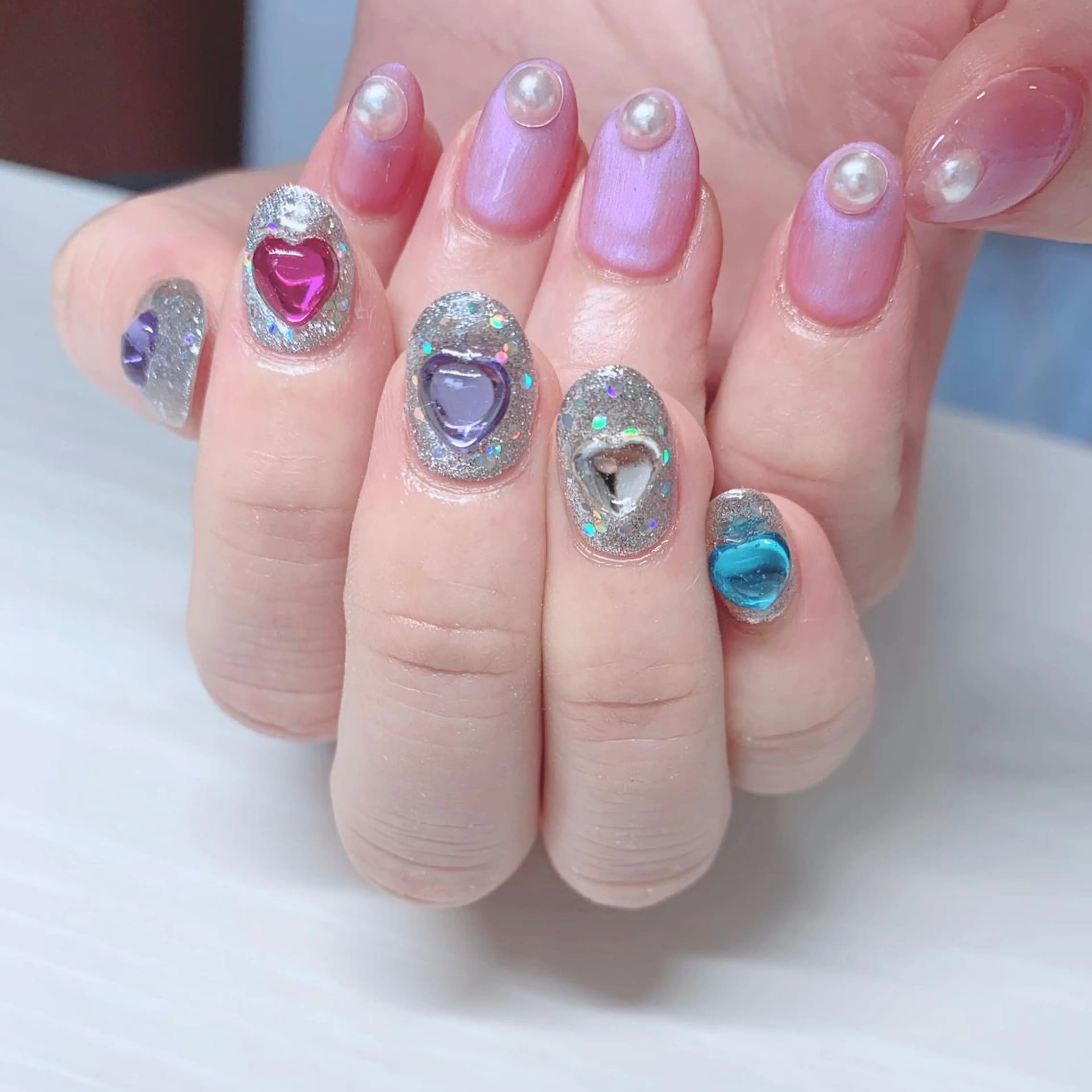 カラー ネイル ハンドネイル Cozy_ ilumのネイルデザイン