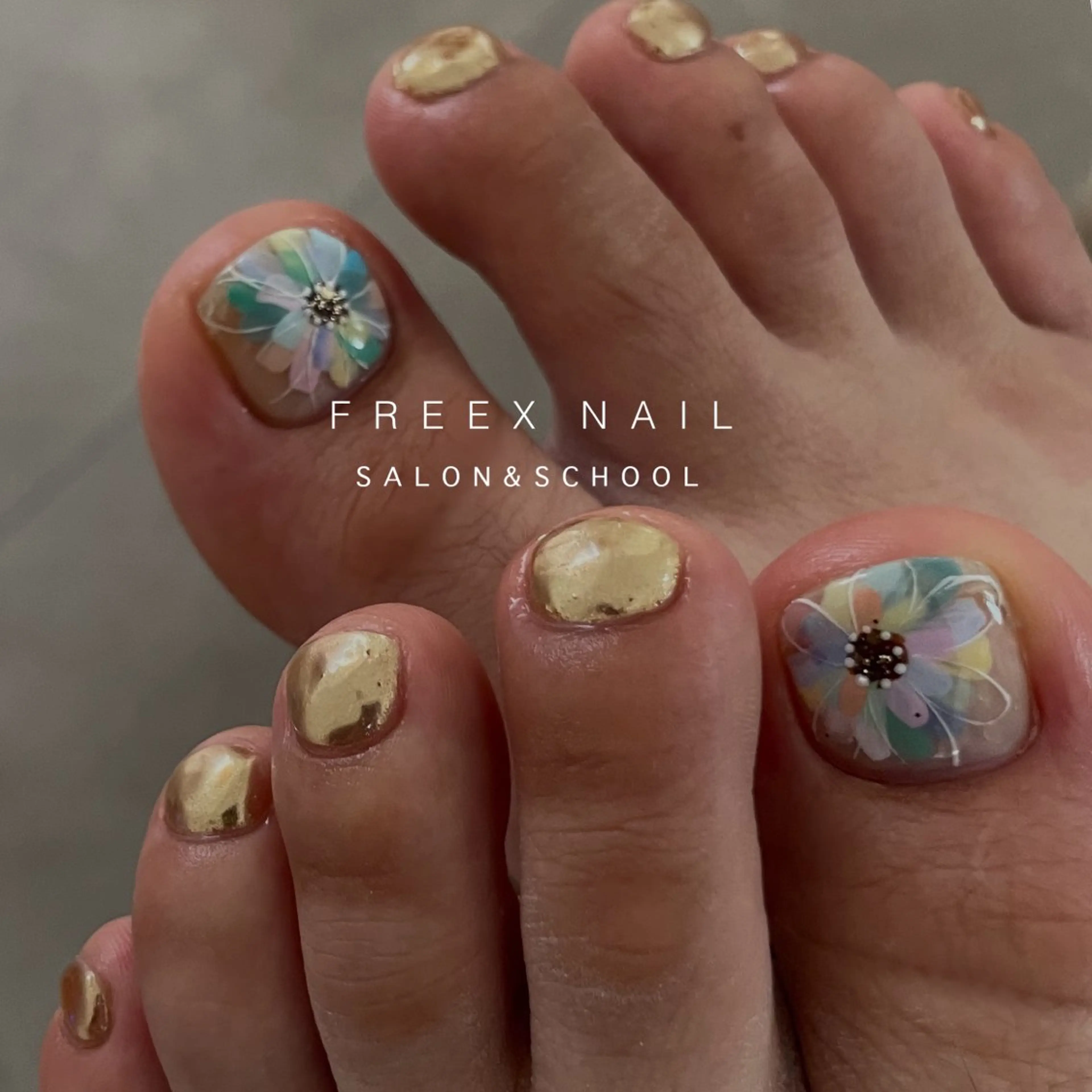 ネイル フットネイル Freex nail所属・freex nail /ニュアンス/個性派のネイルデザイン