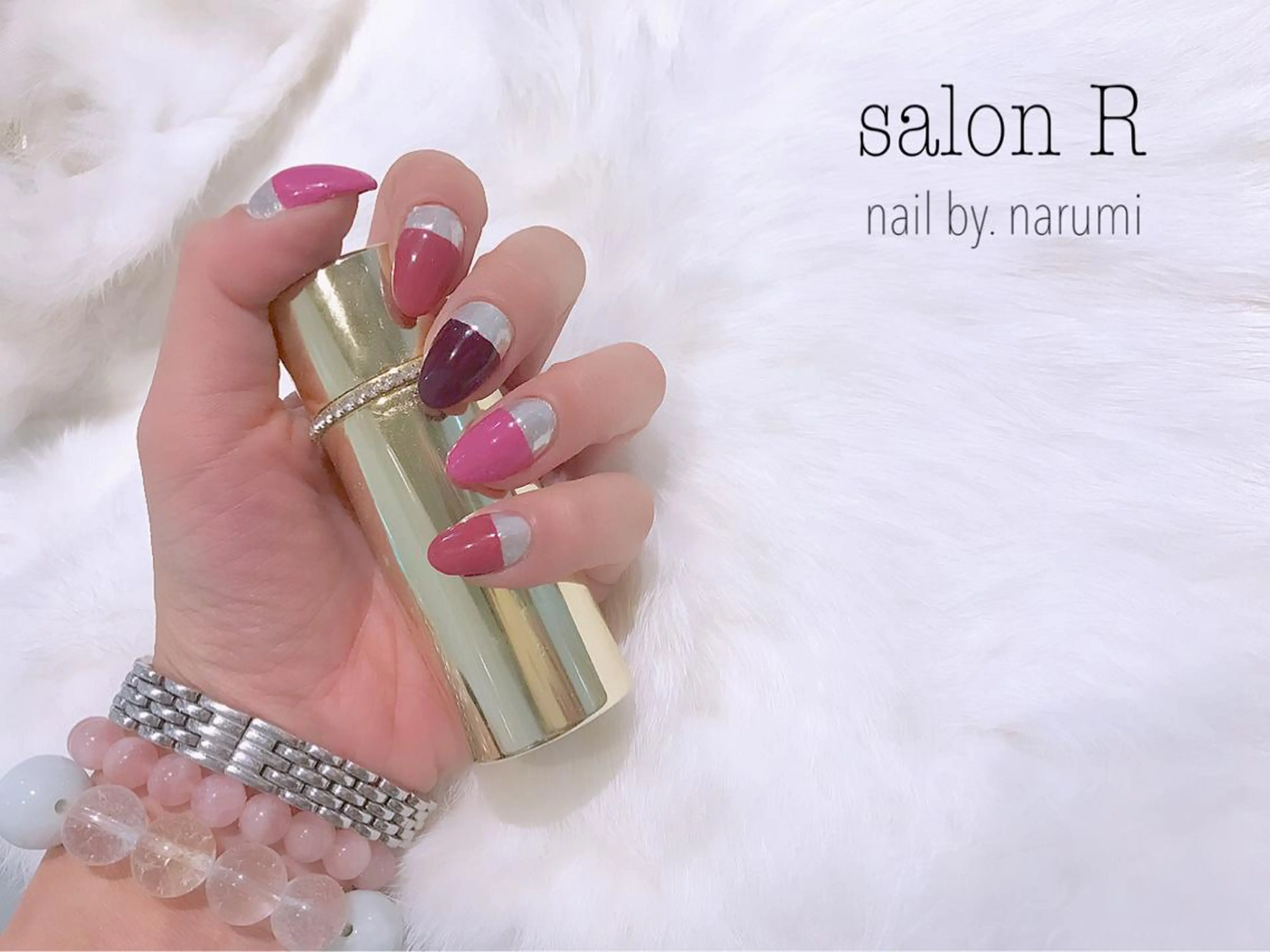ネイル ミラーネイル Re Pearl～コーディネートサロン～ 市駅前店所属・NARUMI HYODOのネイルデザイン