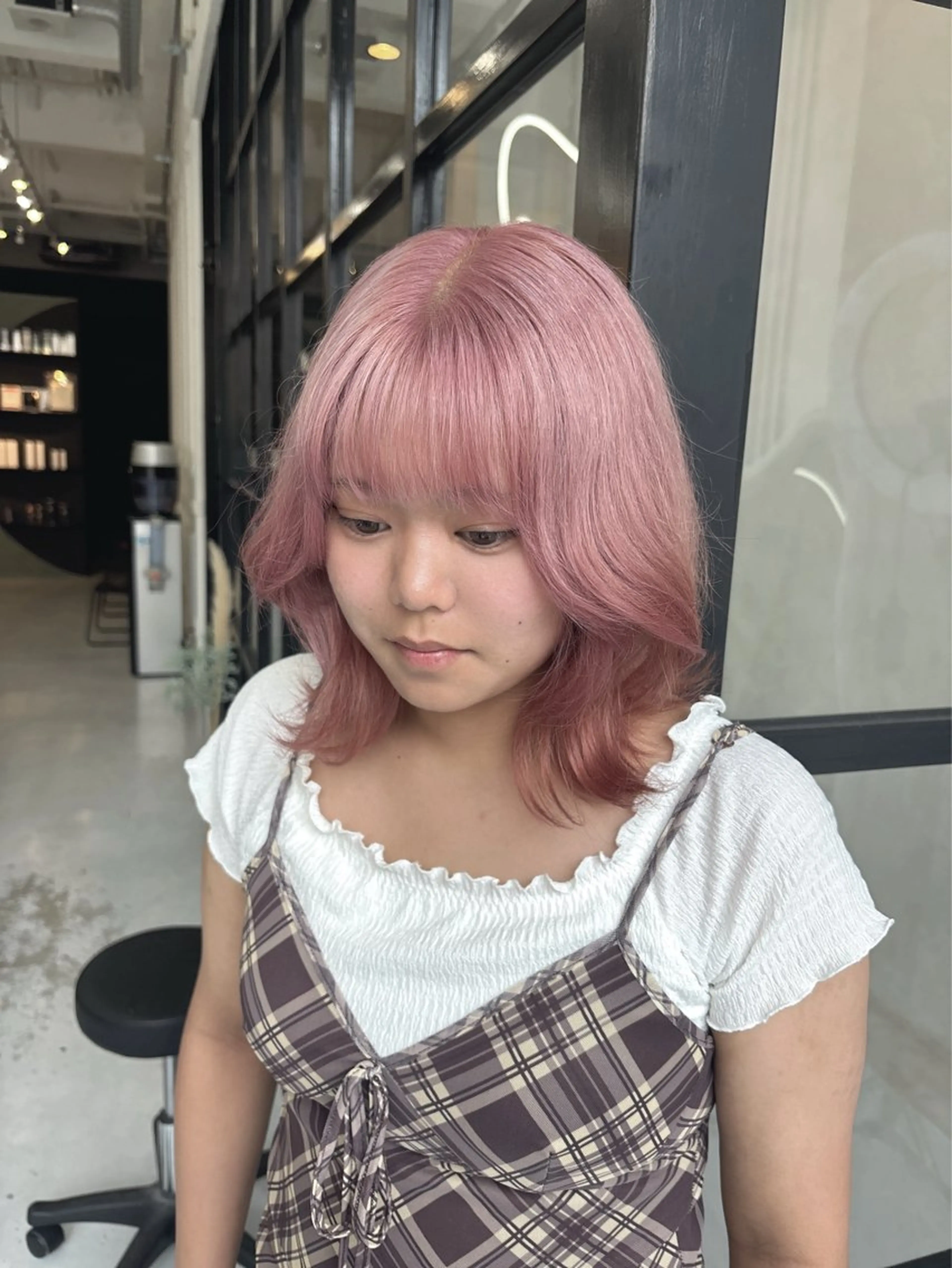 ミディアム ヘアカラー MaisonHALU さくらのヘアスタイル