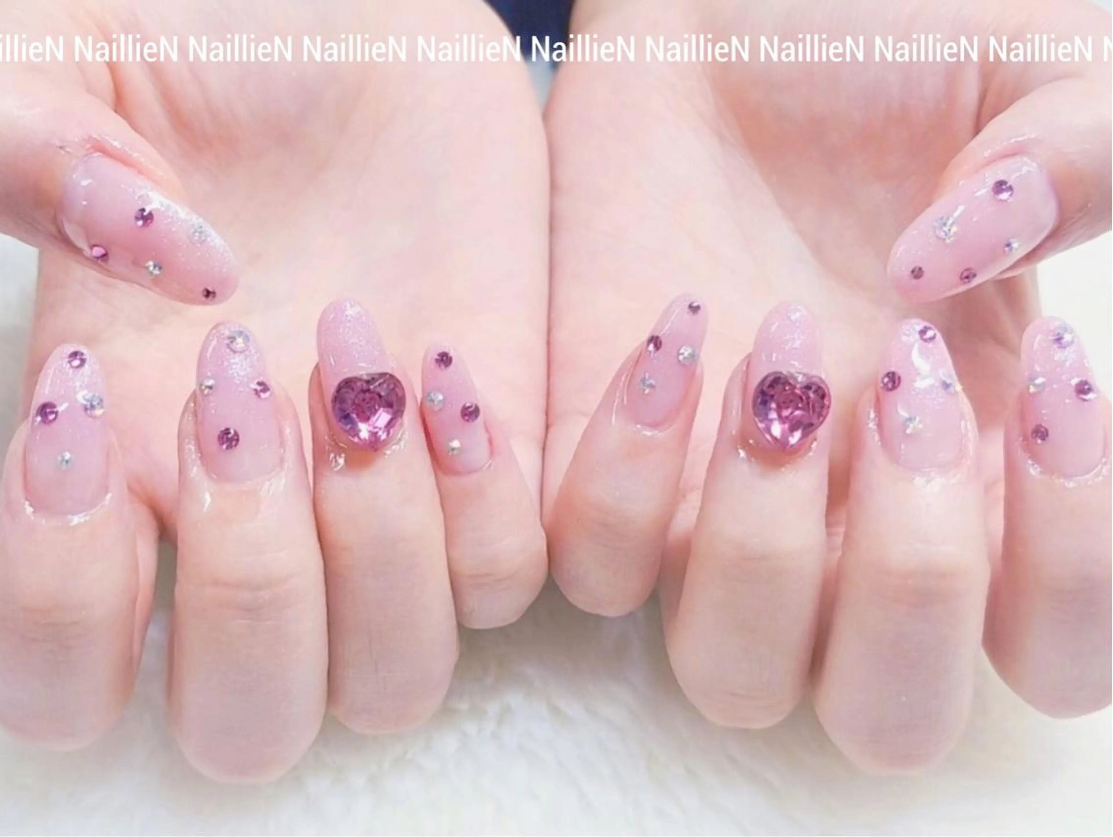 ネイル ハート シンプルネイル Nail lieNのネイルデザイン